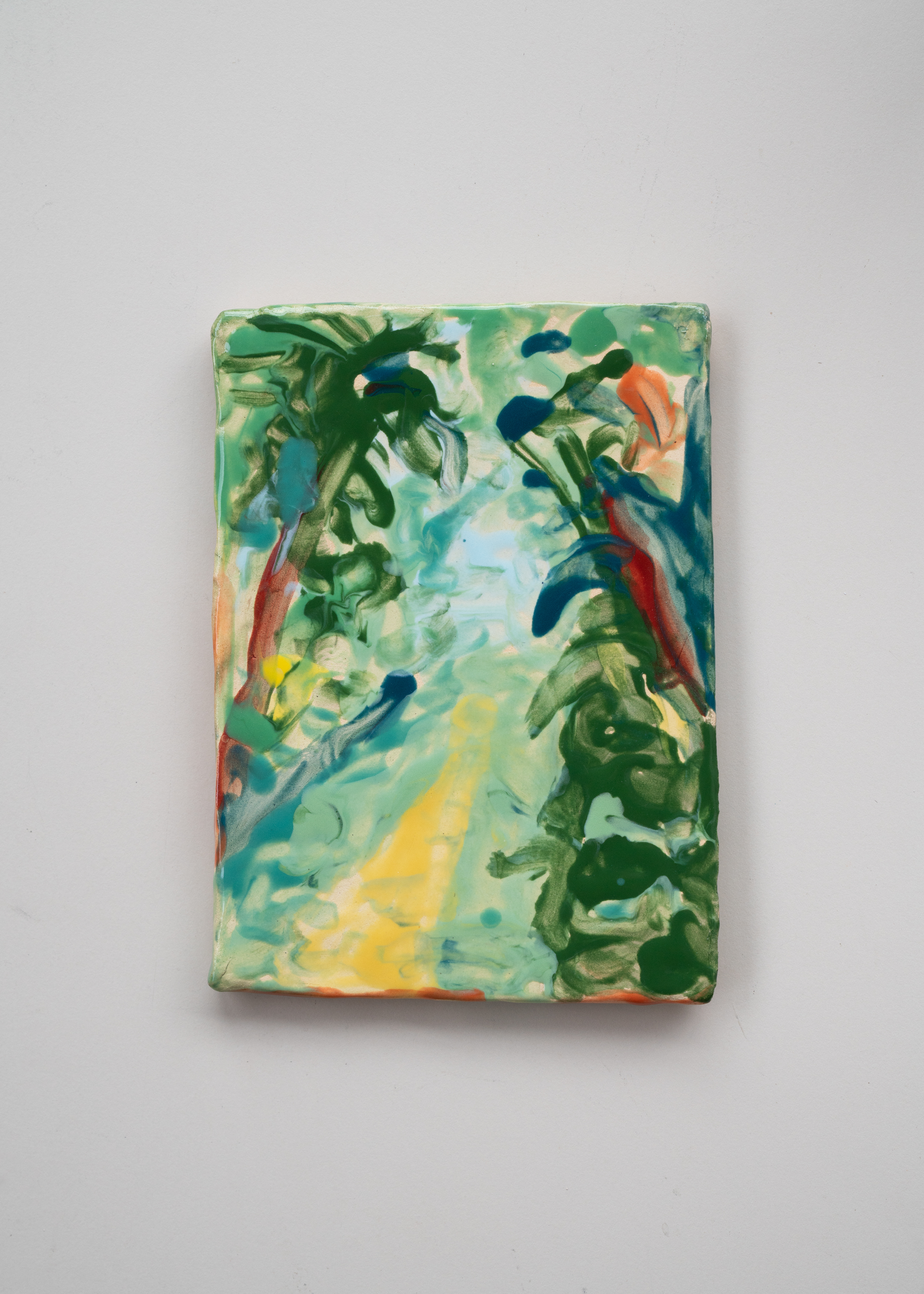 Jungle Laos, glazed ceramic, 12 x 1 x 17 cm, 2023