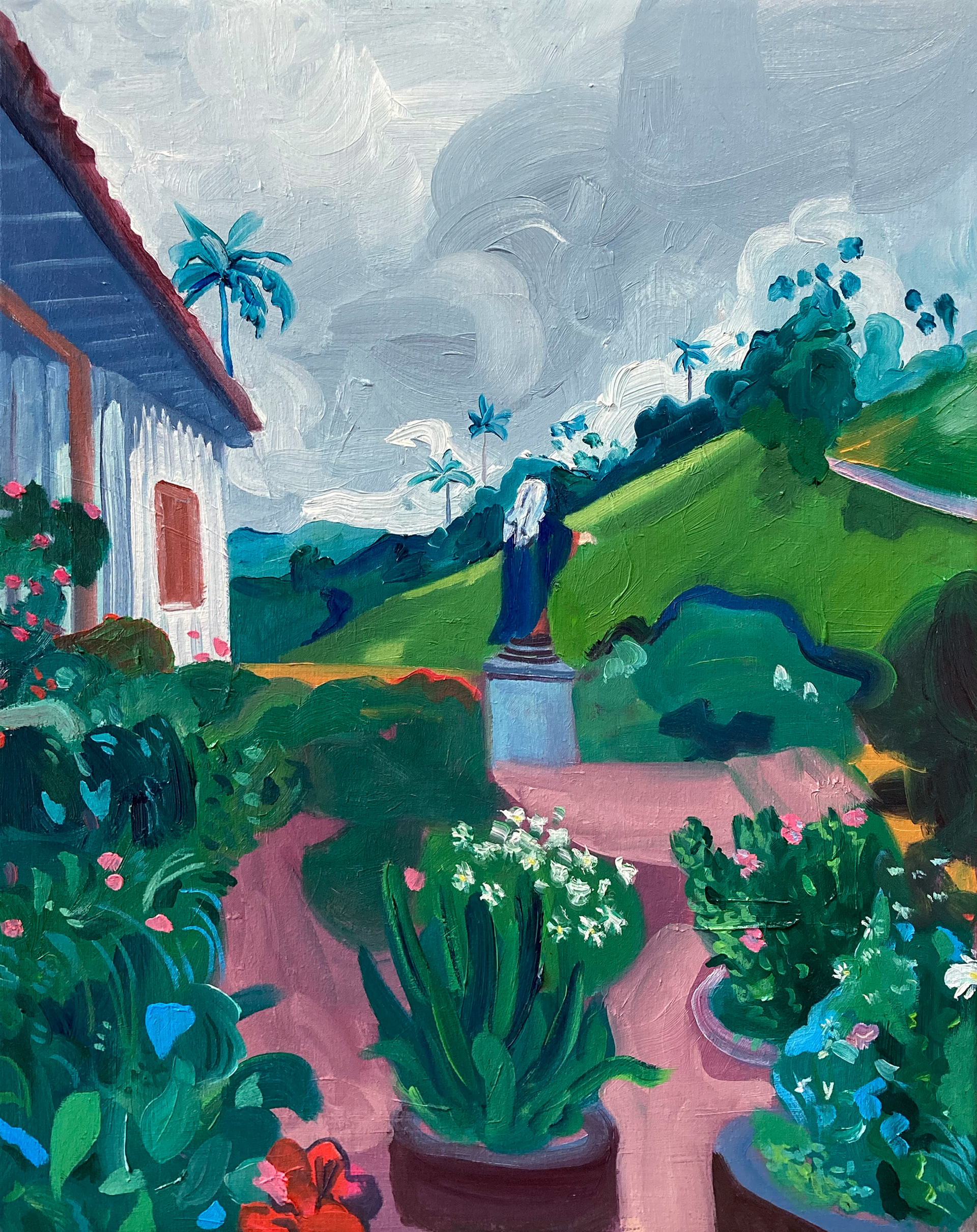Valle de Cocora, olieverf op doek, 40 x 50 cm, 2021 