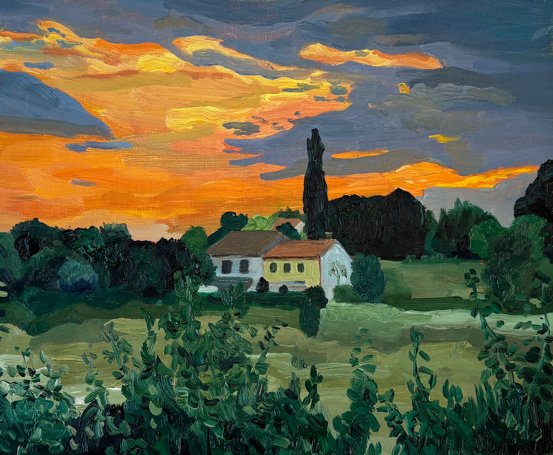 Kroatië, oil on canvas, 24 x 30 cm