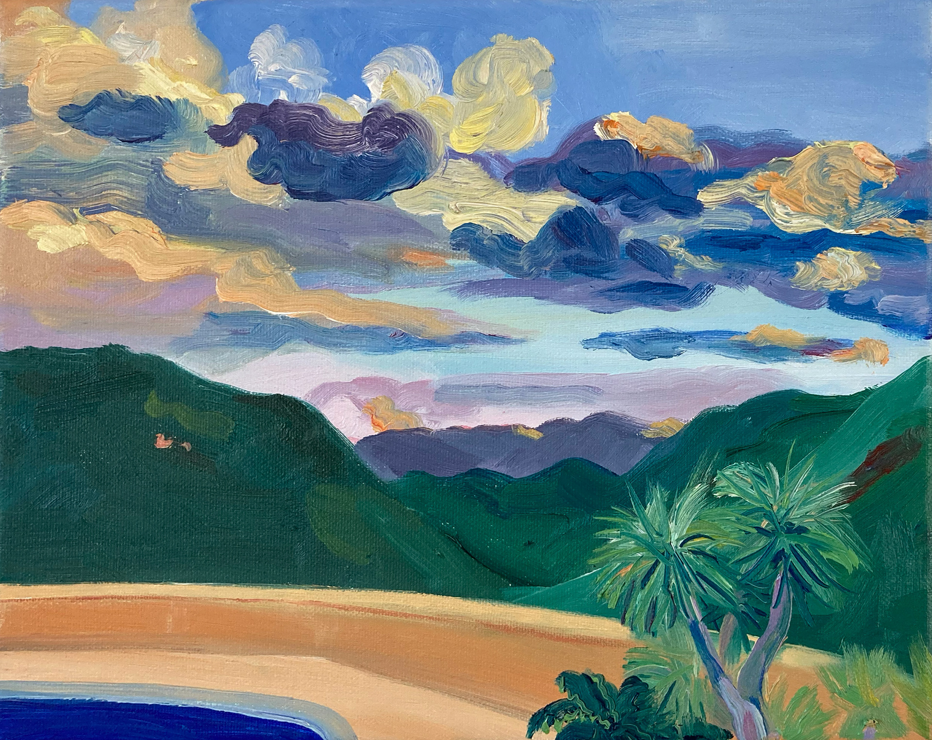 PaellaTime, oil on wood, 24 x 30 cm, 2022