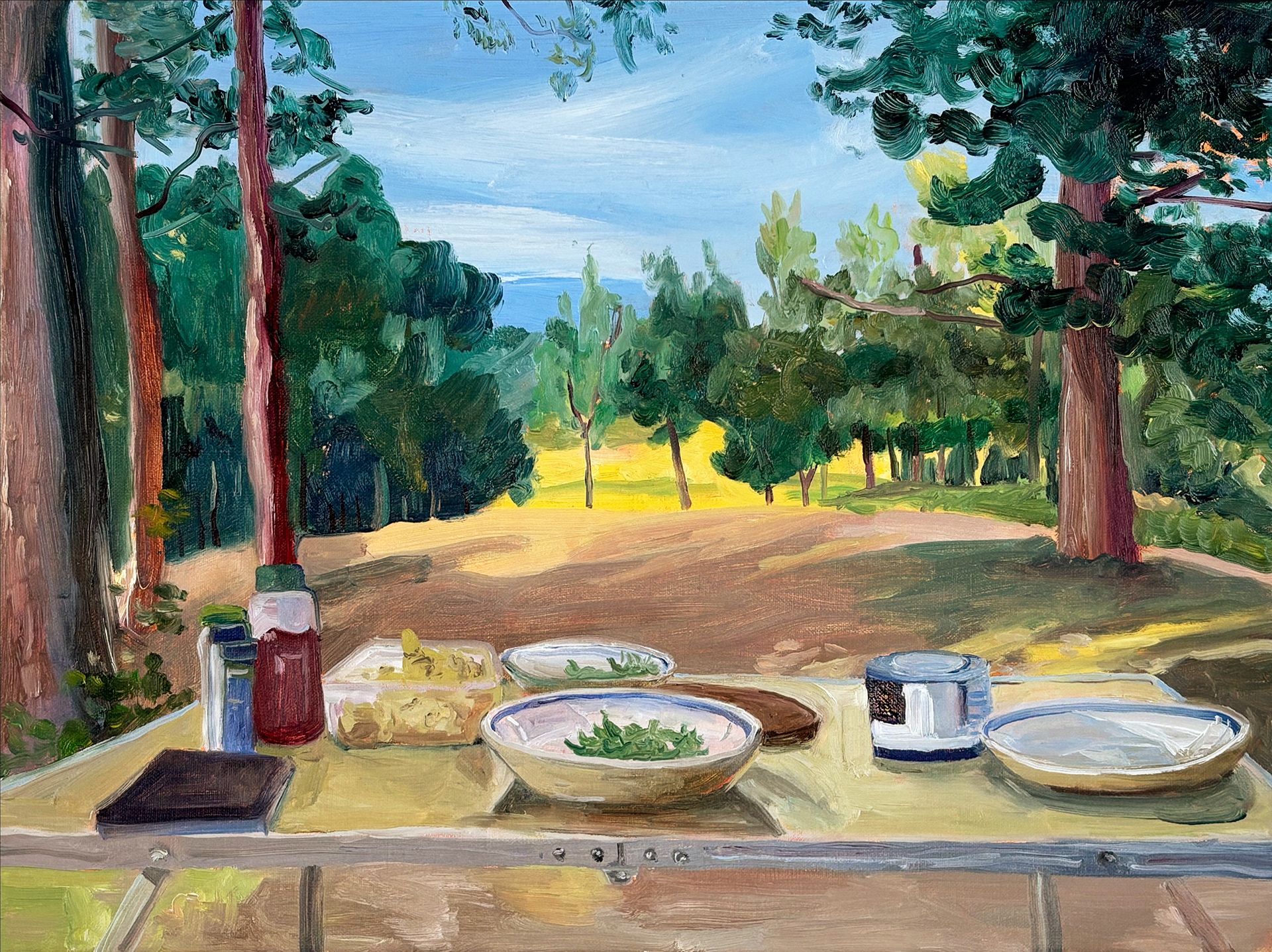 Lunch, oil on canvas, 30 x 40 cm