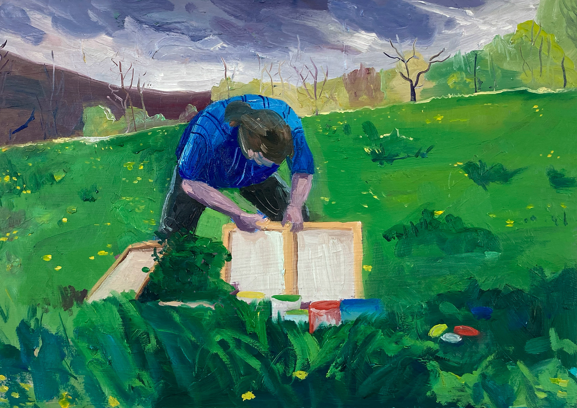 The Struggle Is Real, oil on wood, 30 x 41,5, 2022 