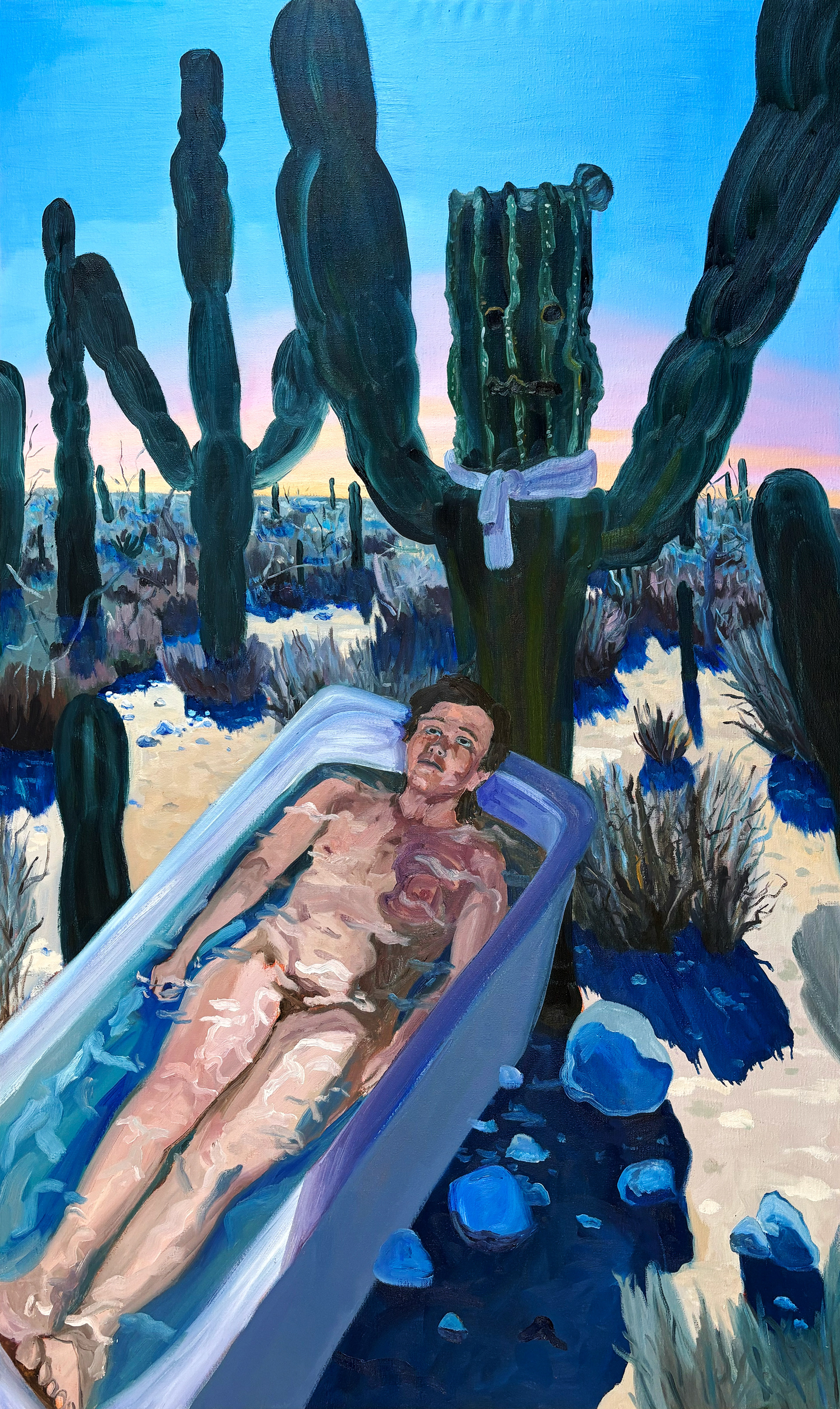 Anxiety, oil on canvas, 90 x 150 cm