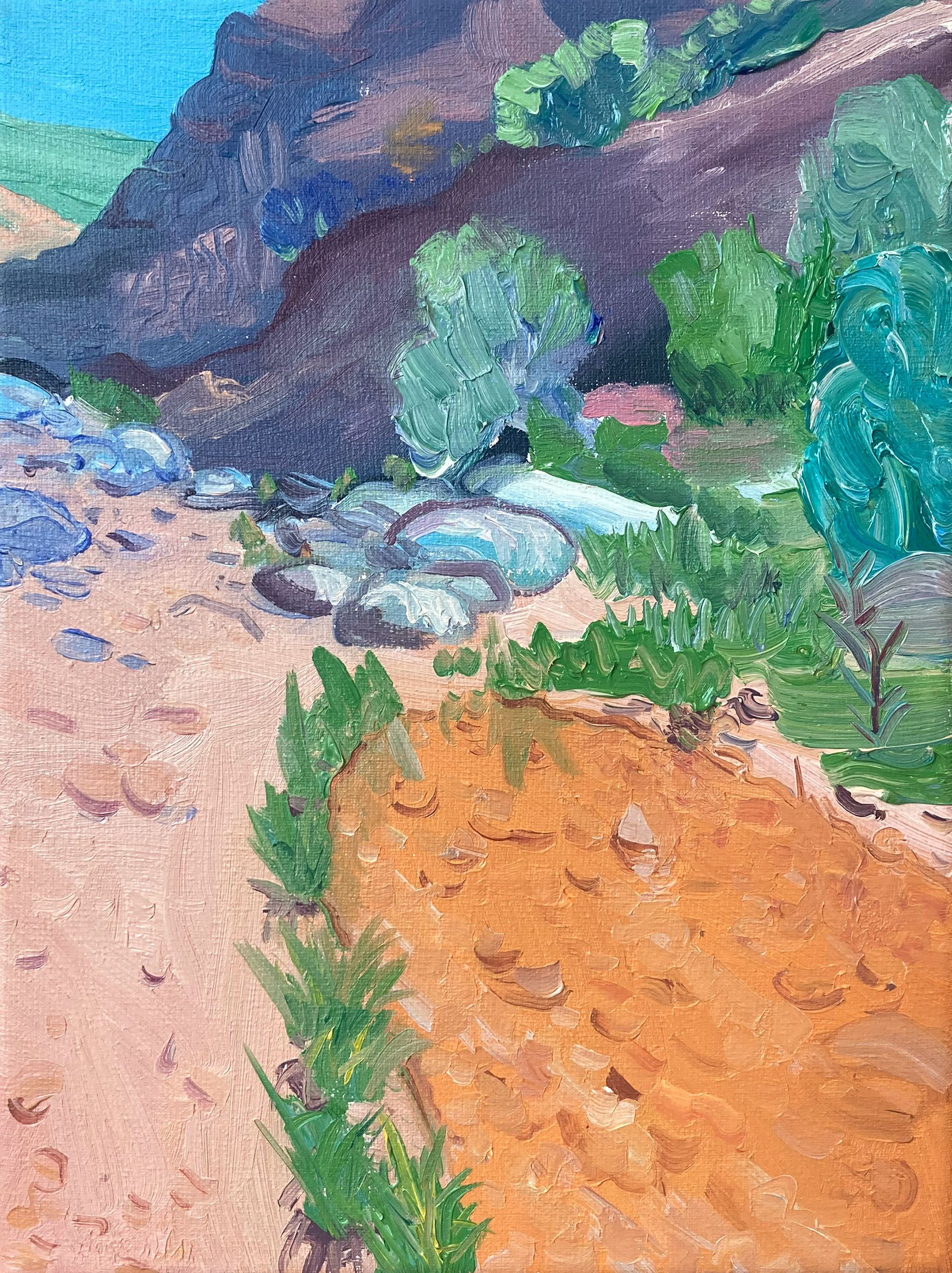 Puddle, oil on canvas, 18 x 24 cm, 2023