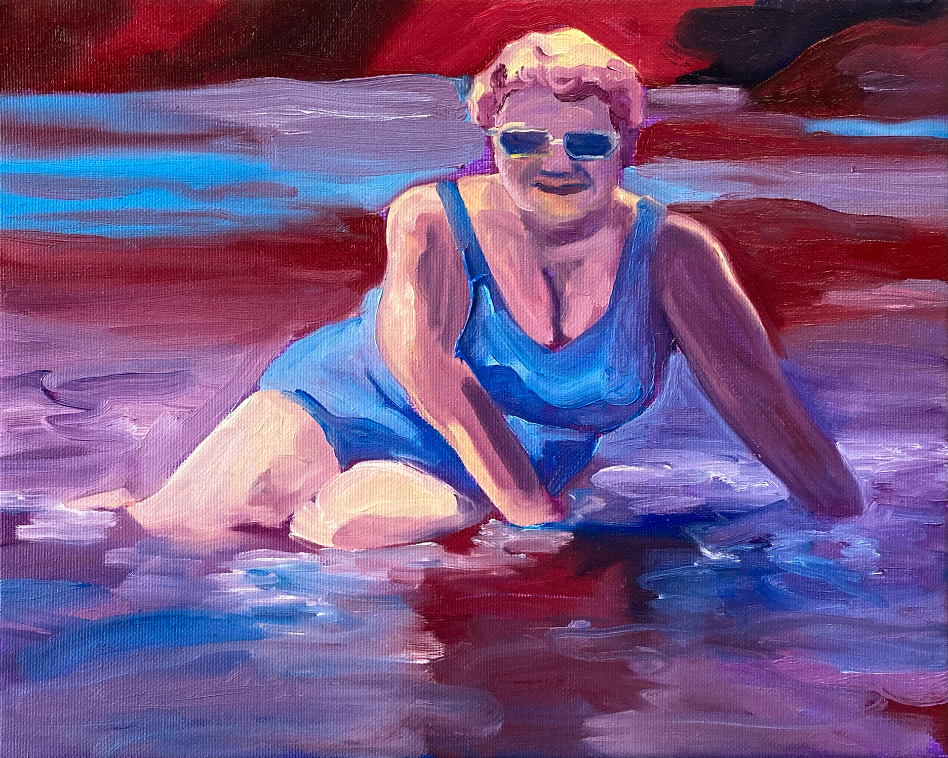 Like a Seal, oil on canvas, 24 x 30 cm