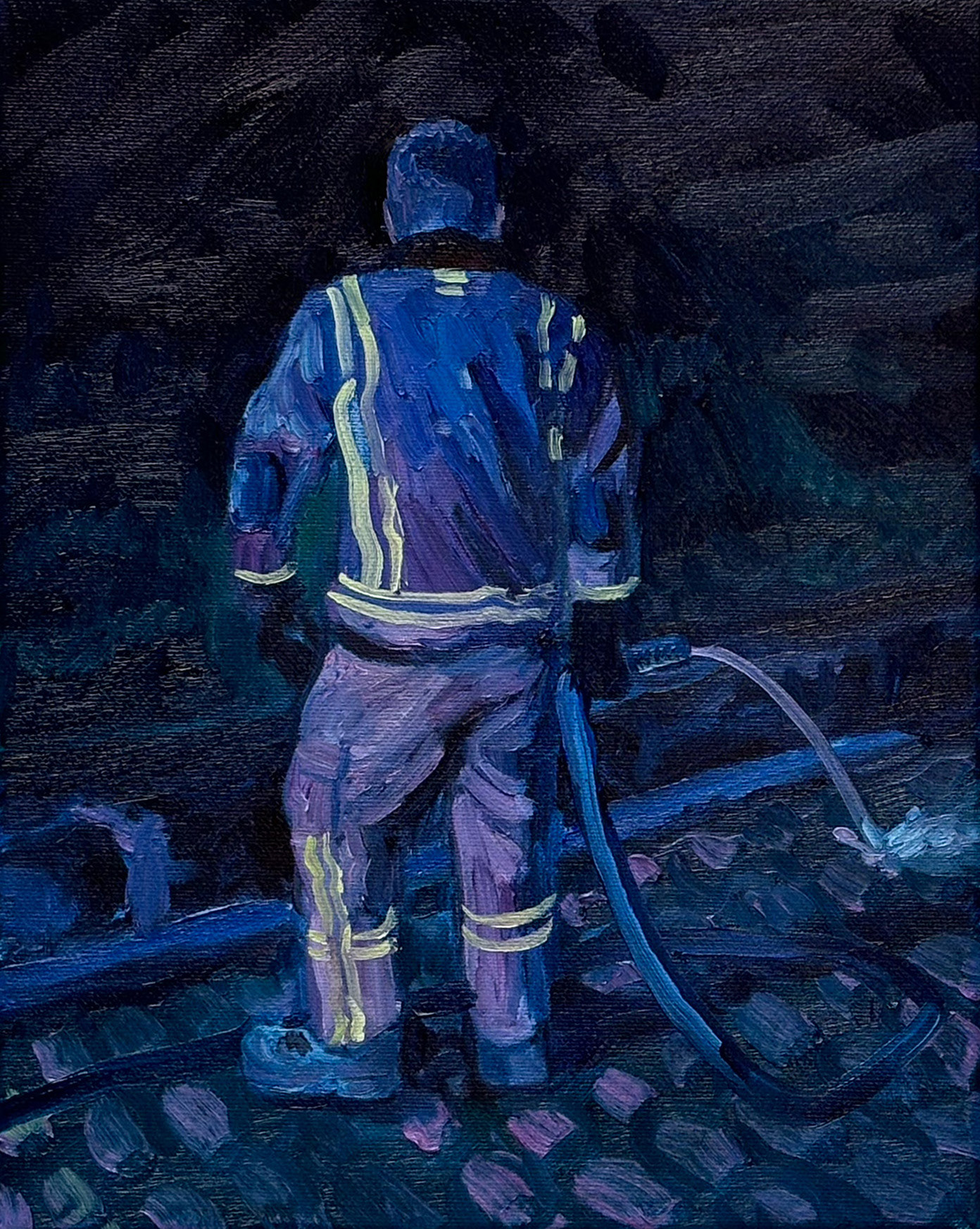 Un Homme Du Peuple, oil canvas, 24 x 30 cm