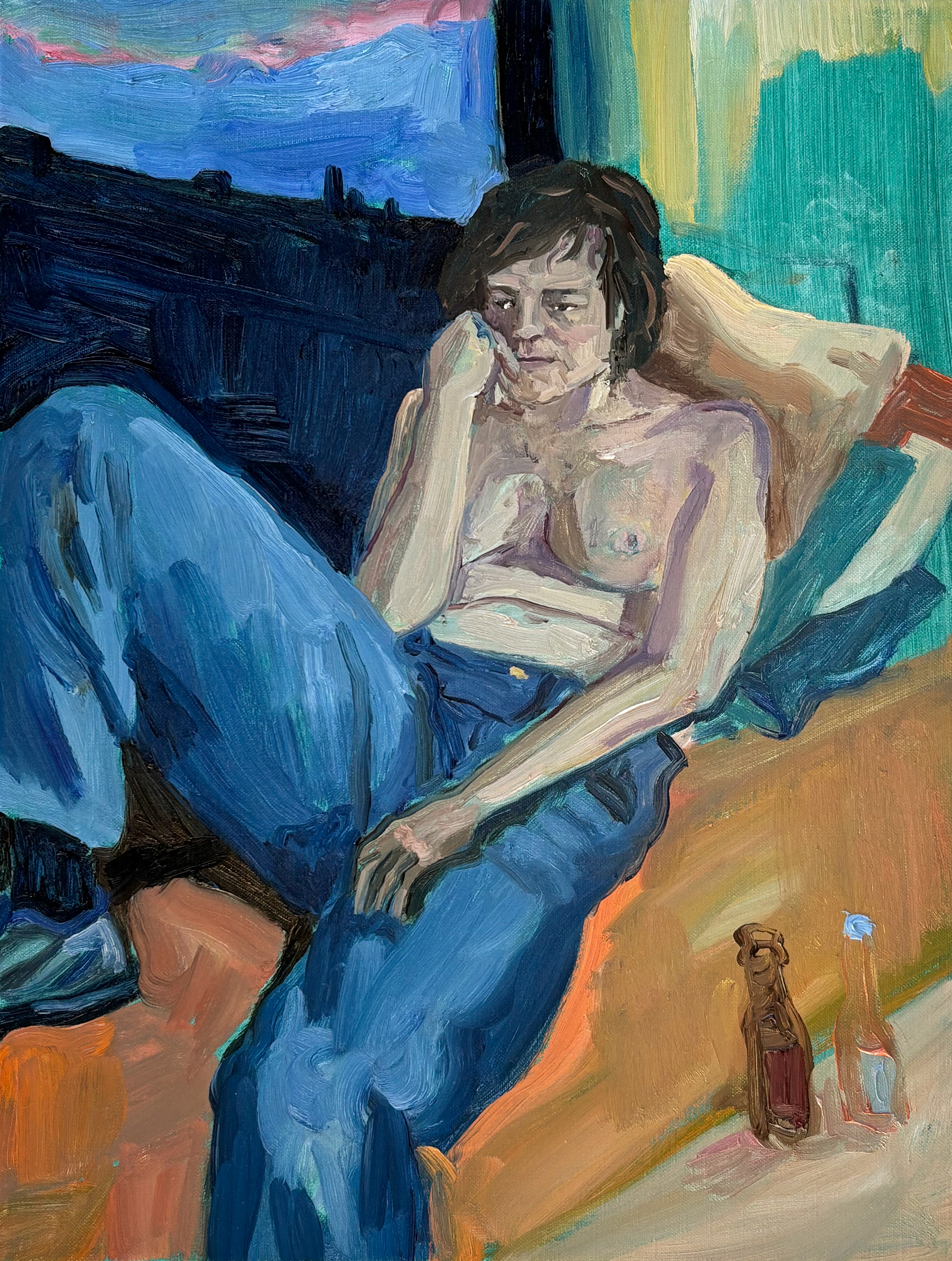 Near Window, oil on canvas, 30 x 40 cm