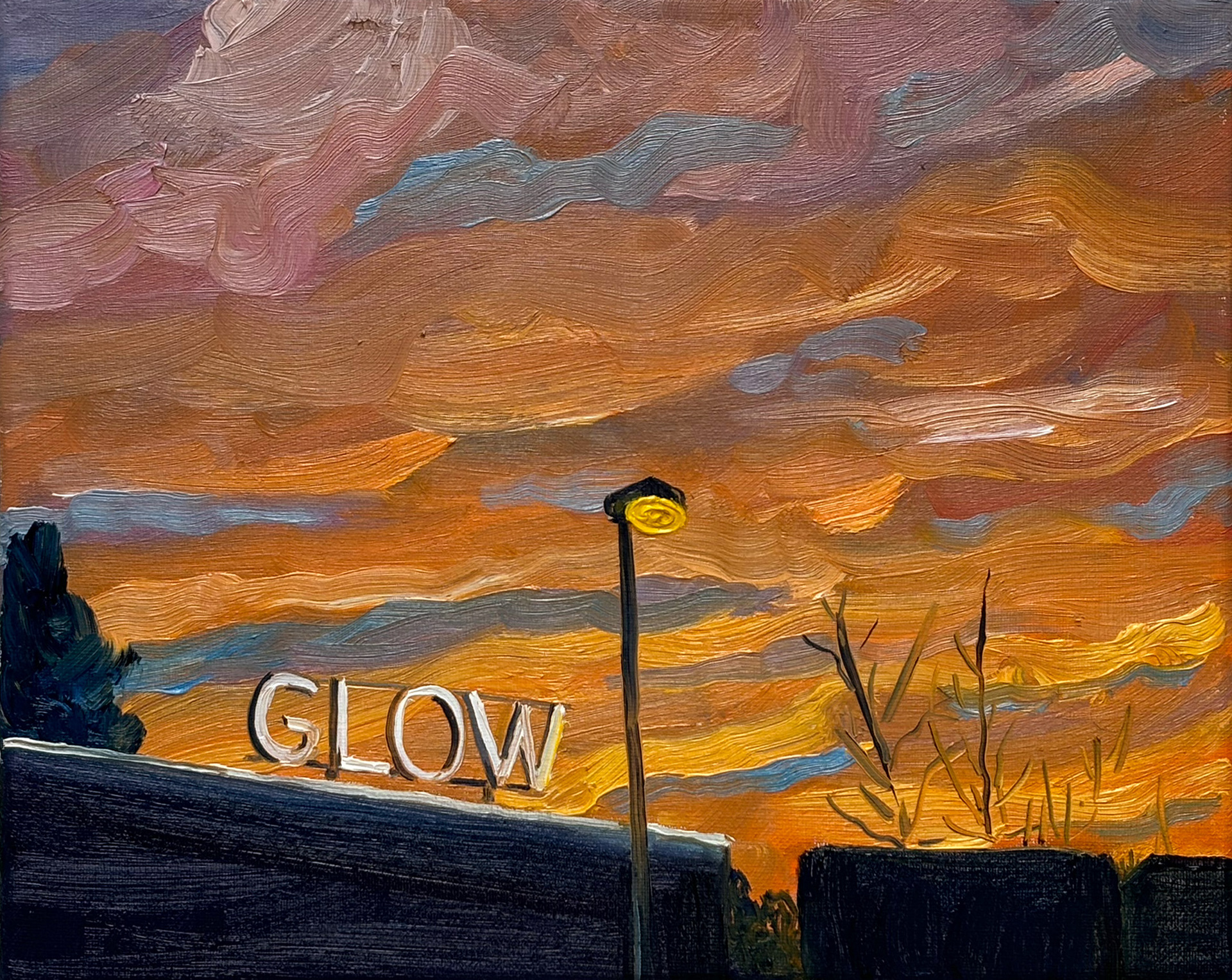 Glow, 22 x 27 cm, oil on canvas