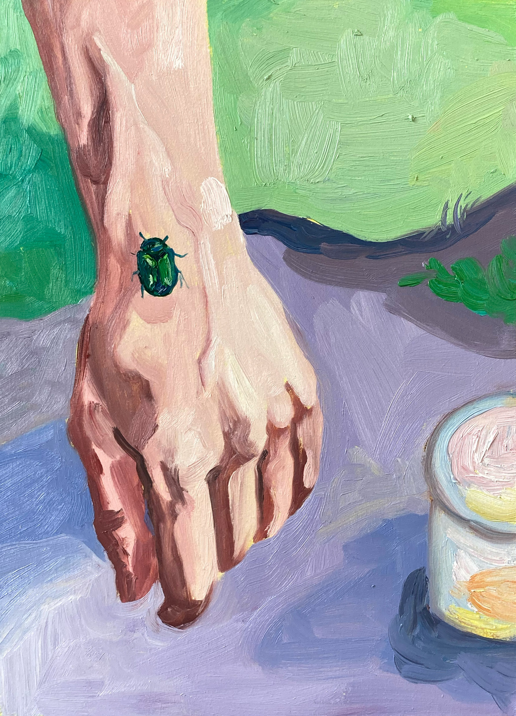 Fabre Was Not Here, oil on wood, 20,5 x 29,5