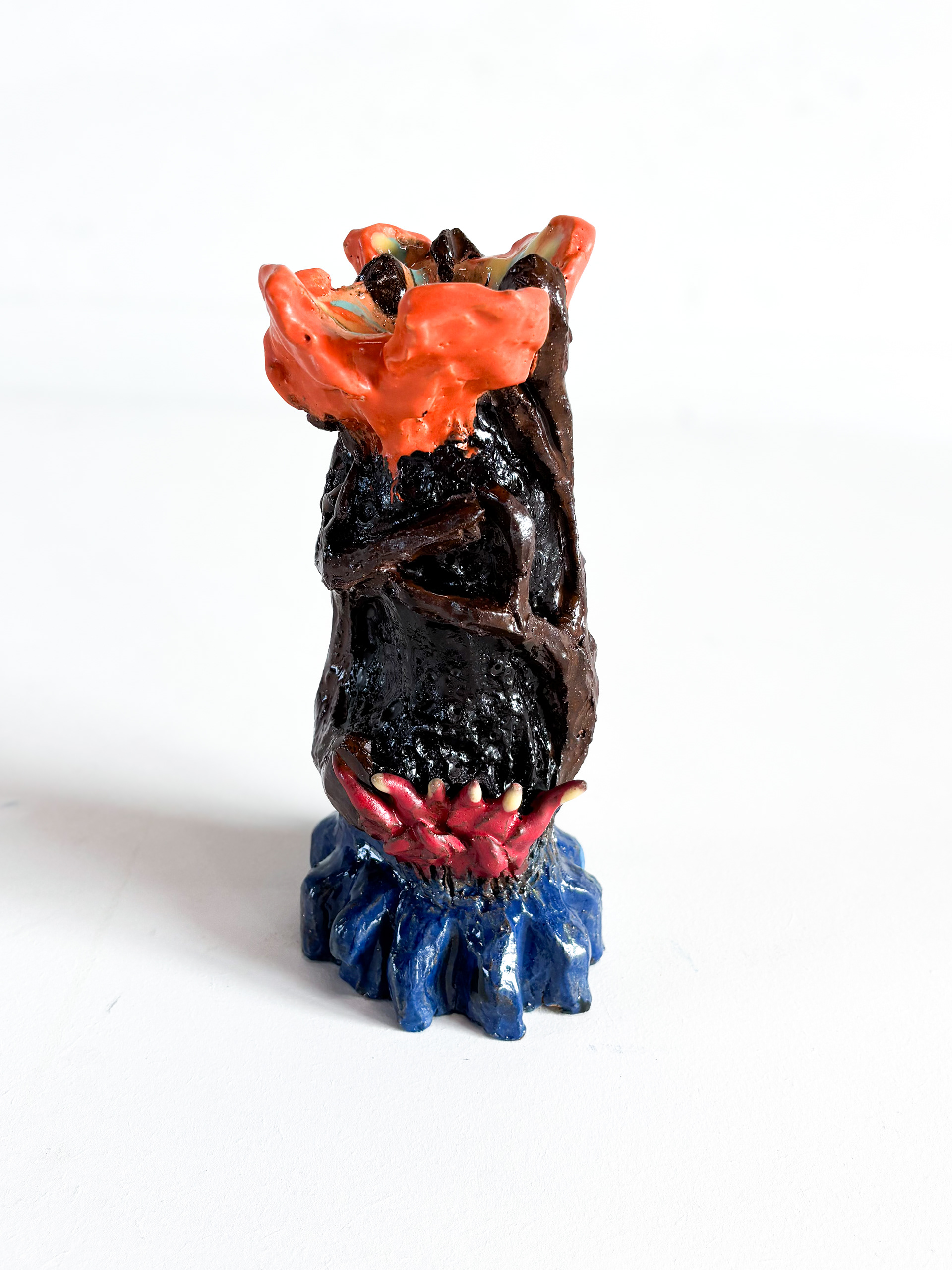 Candleholder °2, 20 x 8cm, glazed ceramic