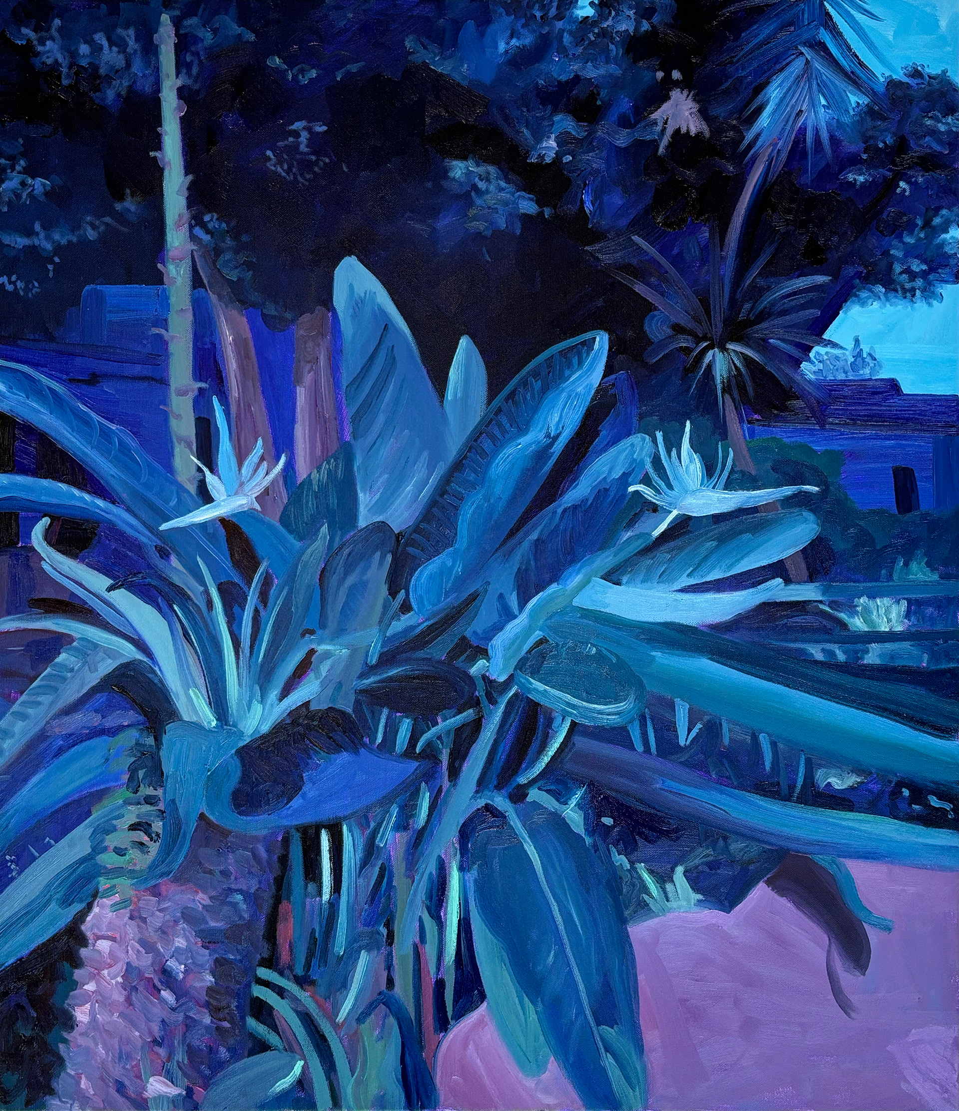 Miami in Mexico, oil on canvas, 70 x 80 cm