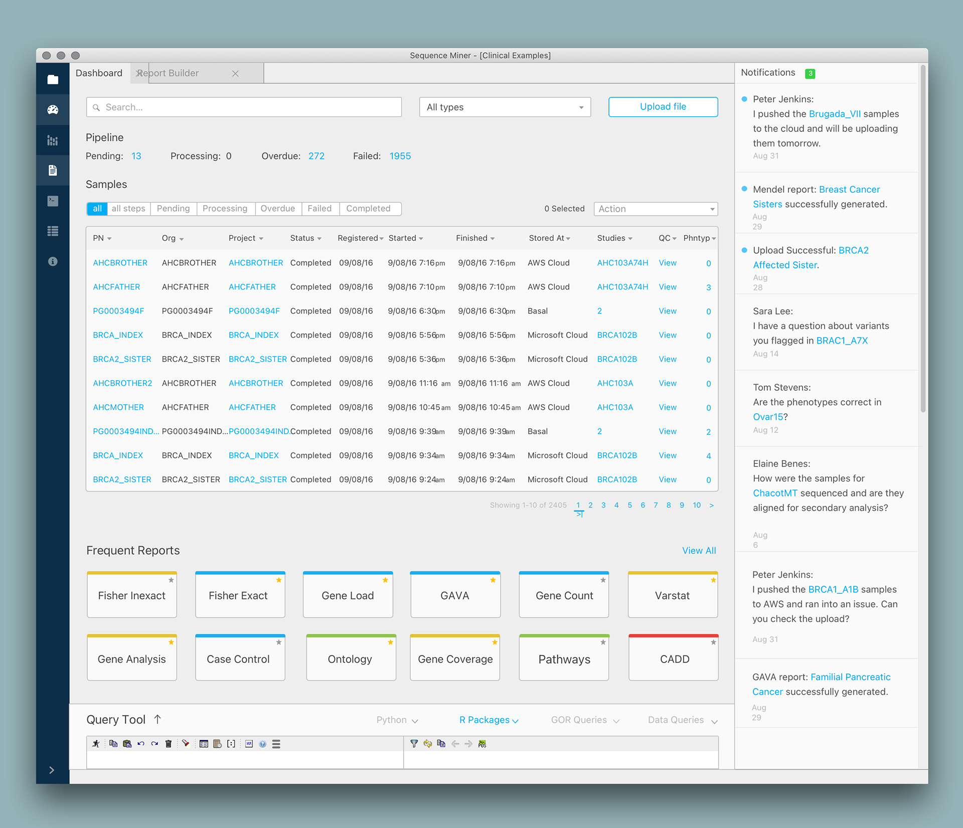 Sequence Miner Dashboard