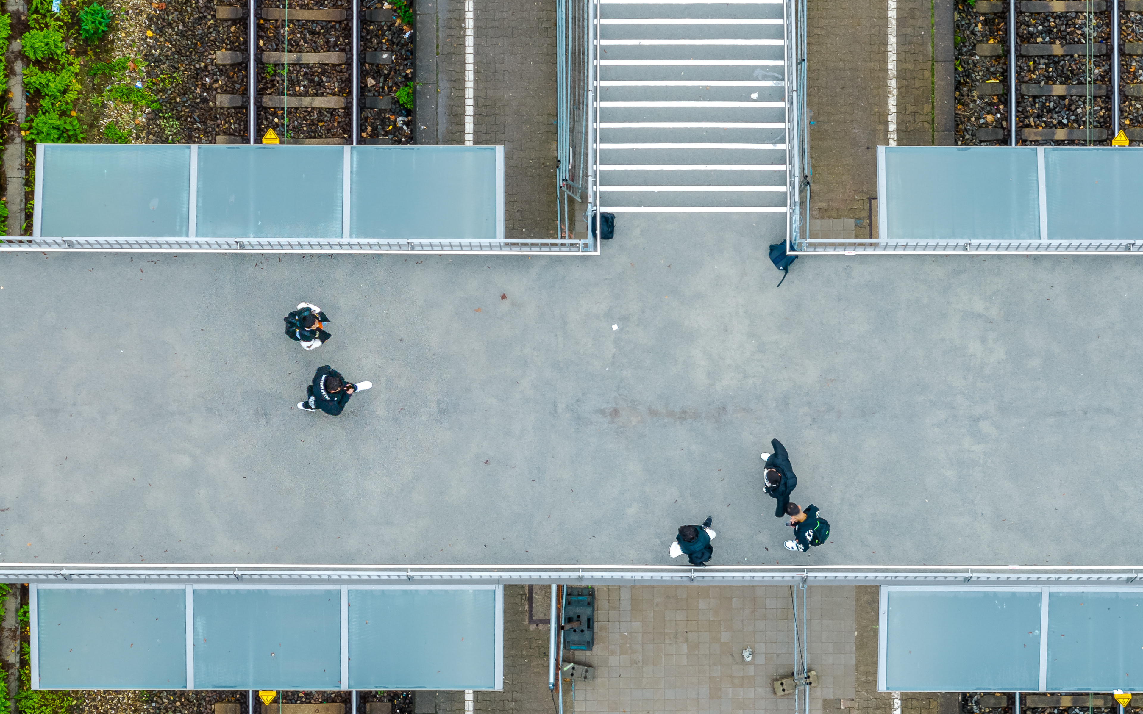 Fußgängersteg Bhf Backnang ohne OB
