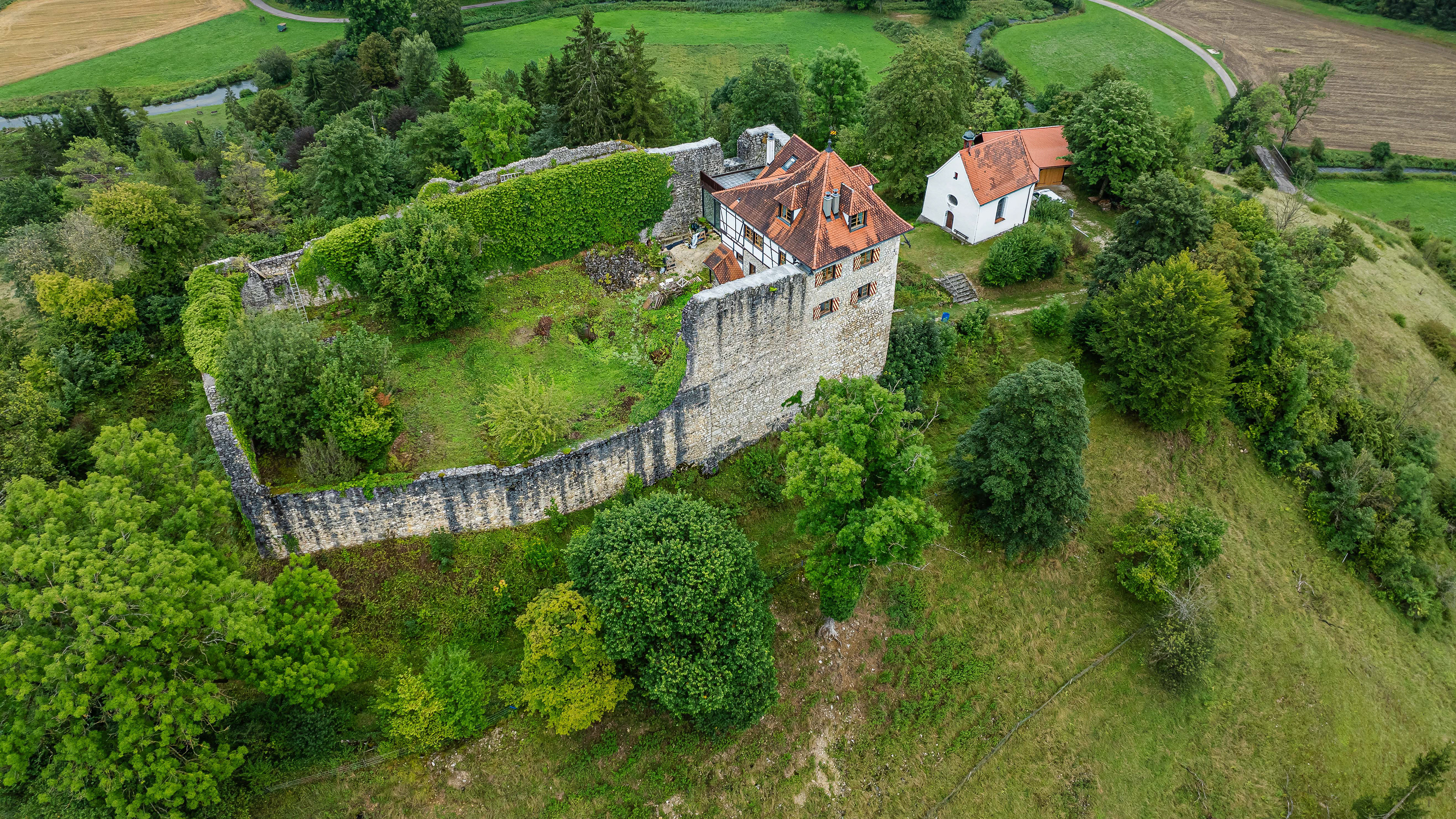 Ruine Niedergundelfingen am 19.08.2024