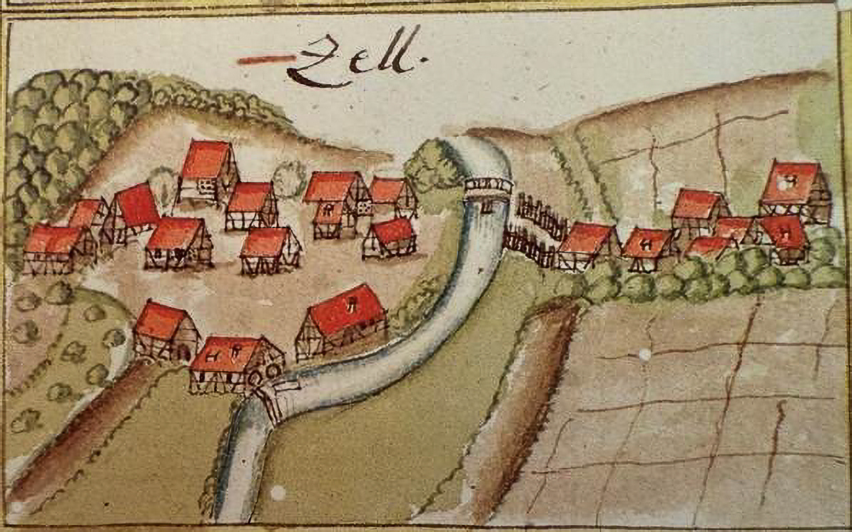 Quelle: Kieser Forstlagerbuch um 1648 – Zeit von Familie Klein auf der Zeller Mühle