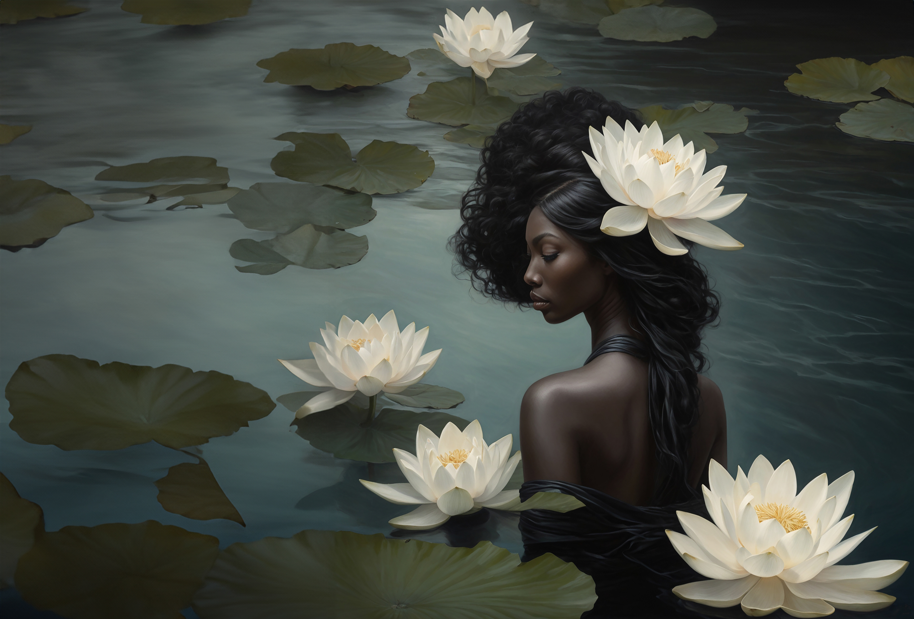 Der Lotus sollte das Kleid sein