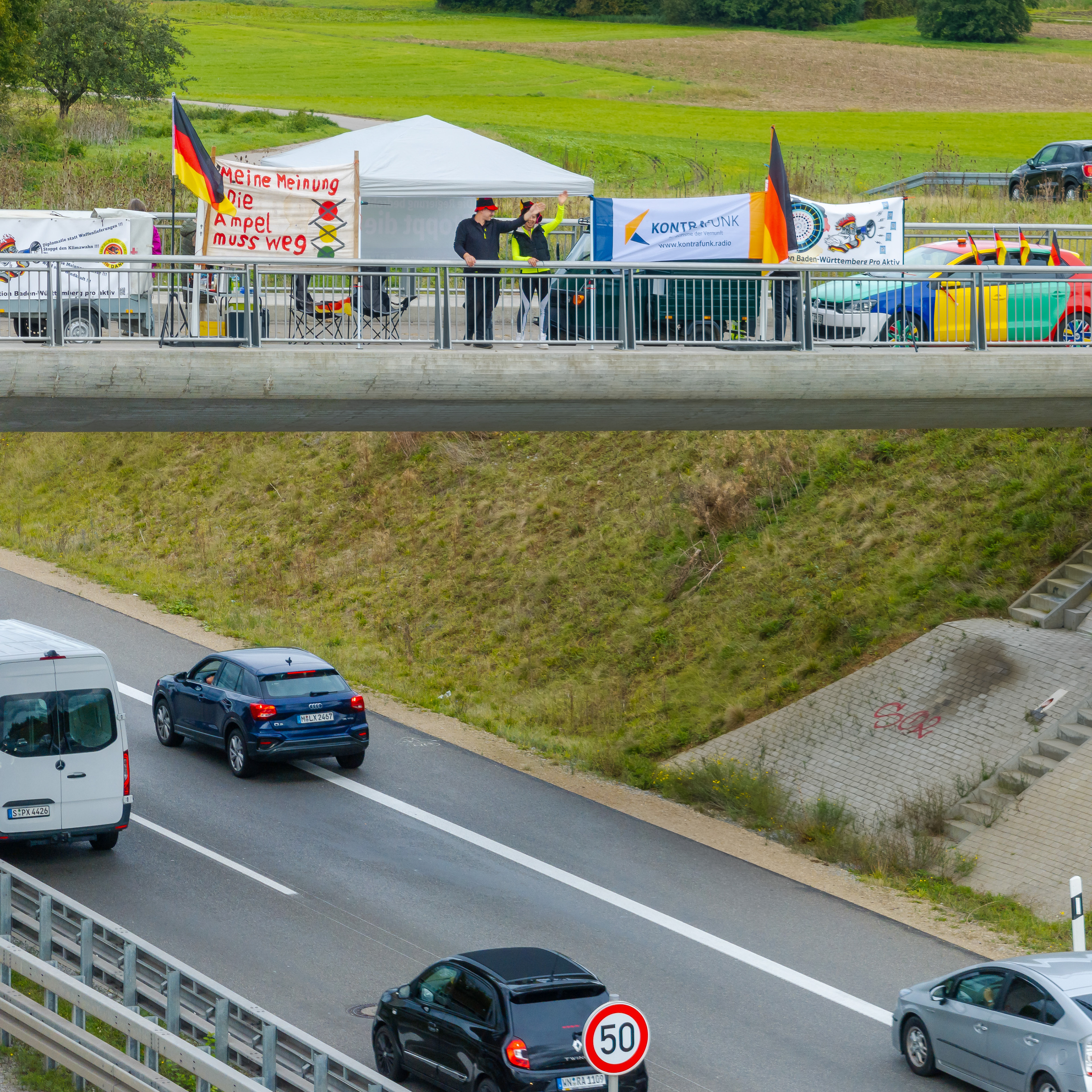 Ampel gestoppt von B14 am 01.10.2024