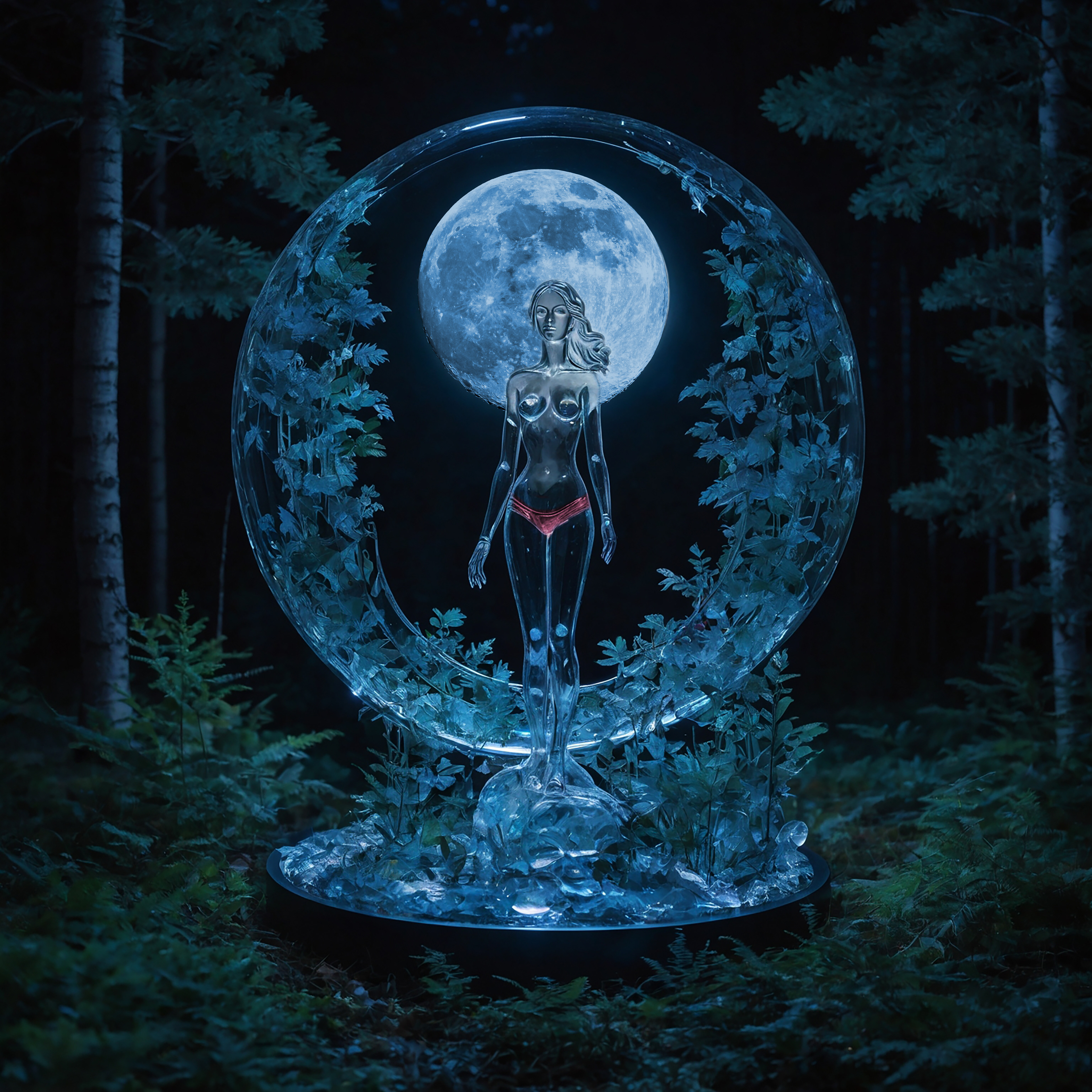 Sie hat ein kanllrotes Gummi...