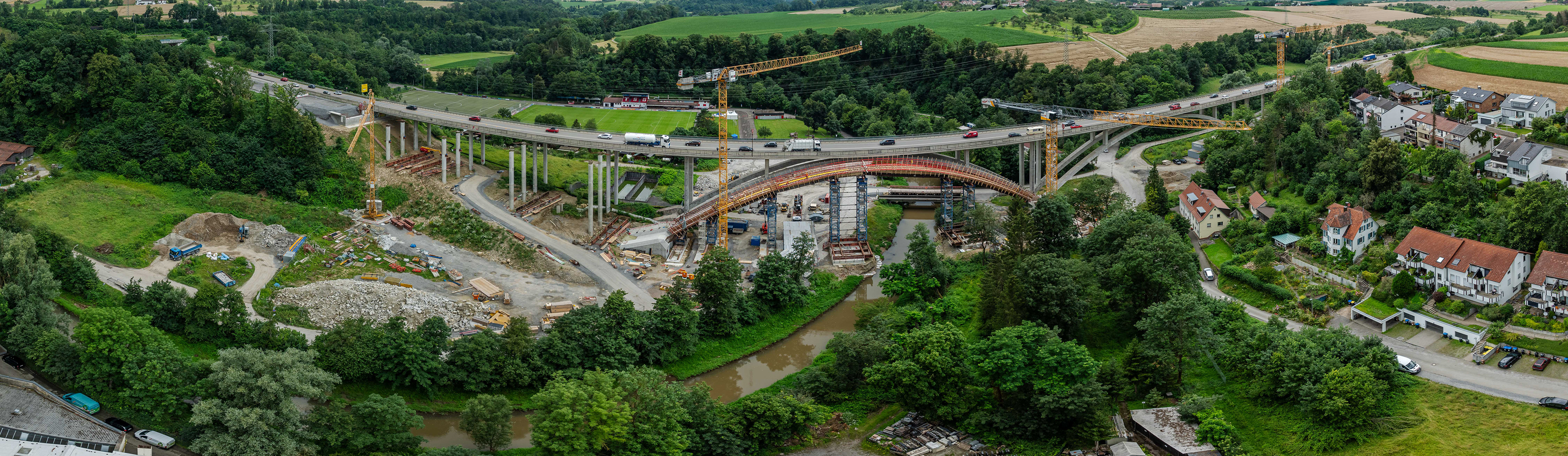 Murrtalviadukt II im Juli 2024