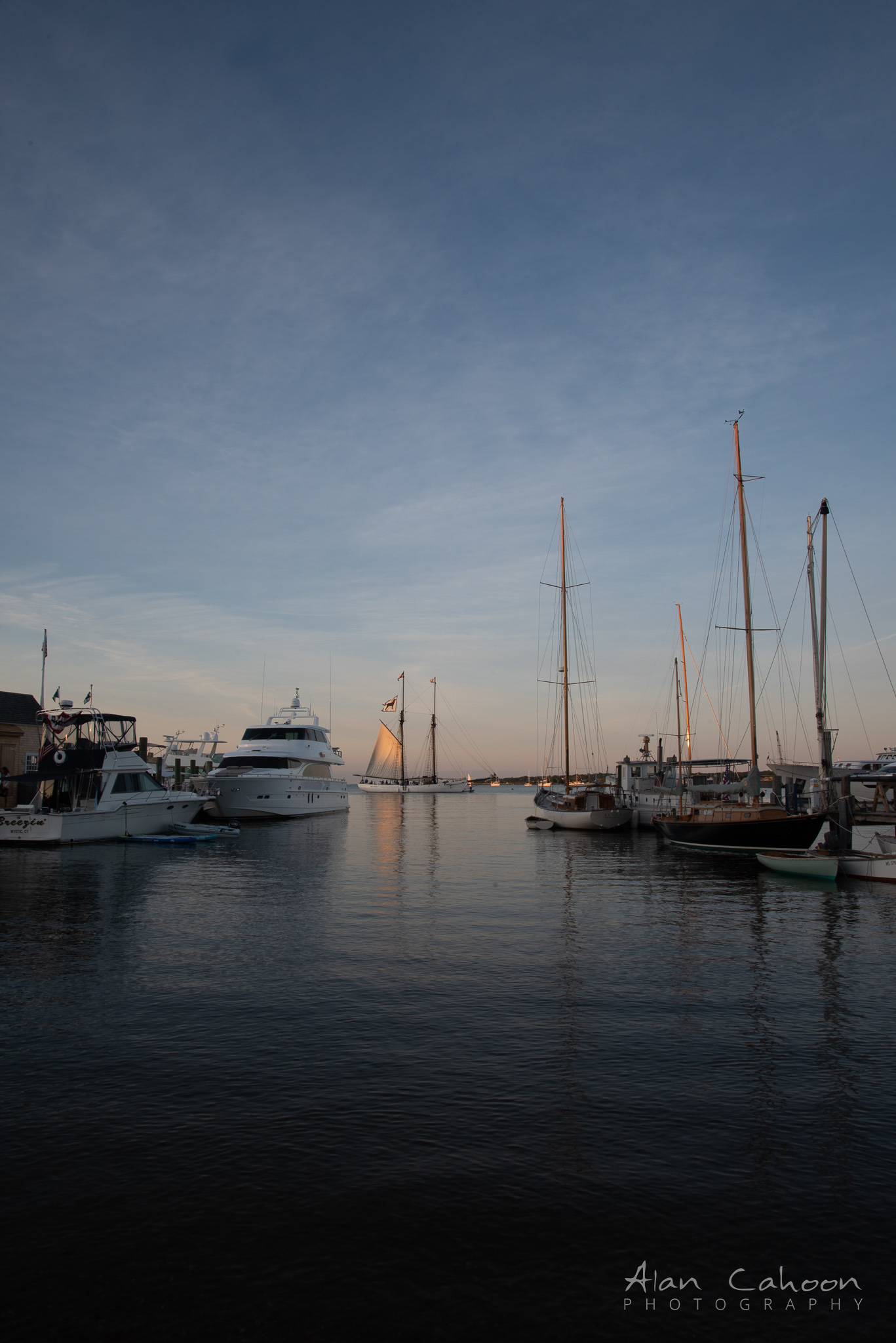 Vineyard Haven Harbor at Sunset