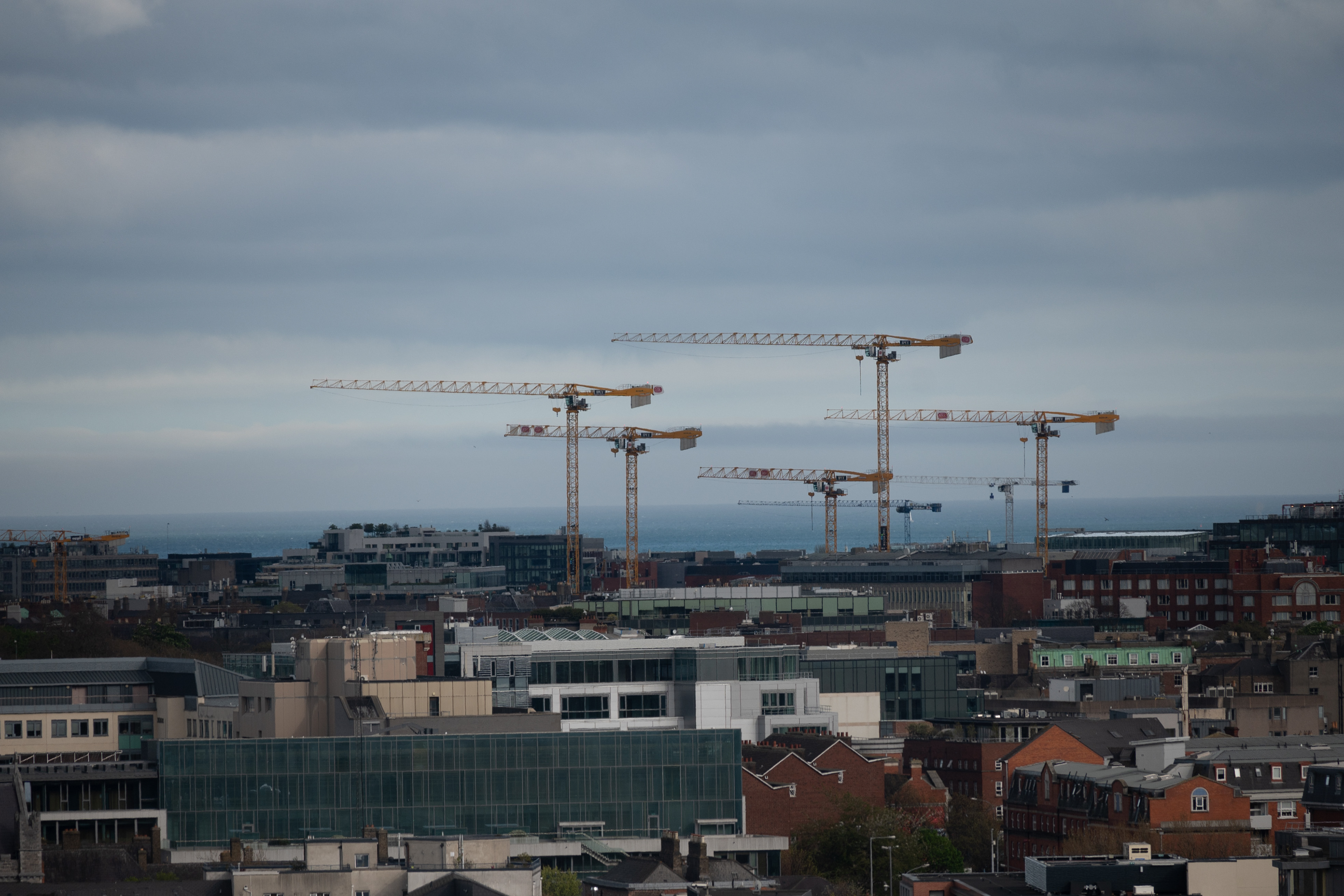 panorama uitzicht op de stad Dublin.