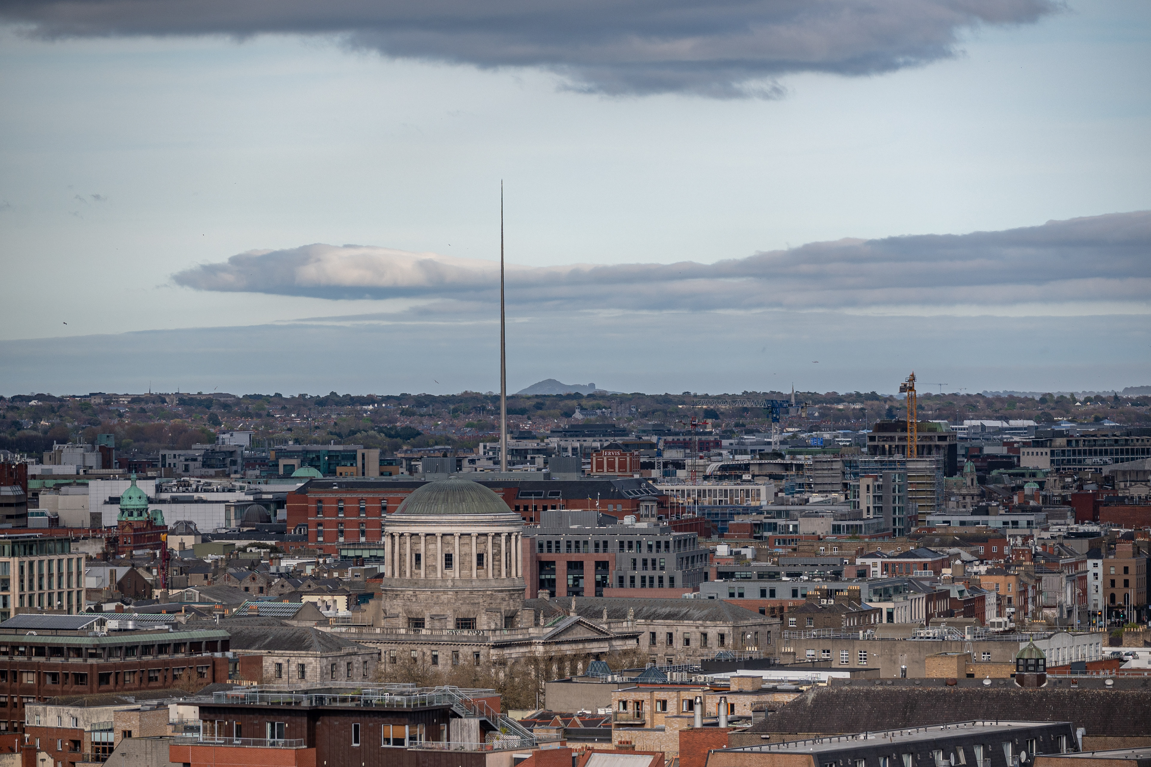 panorama uitzicht op de stad Dublin.