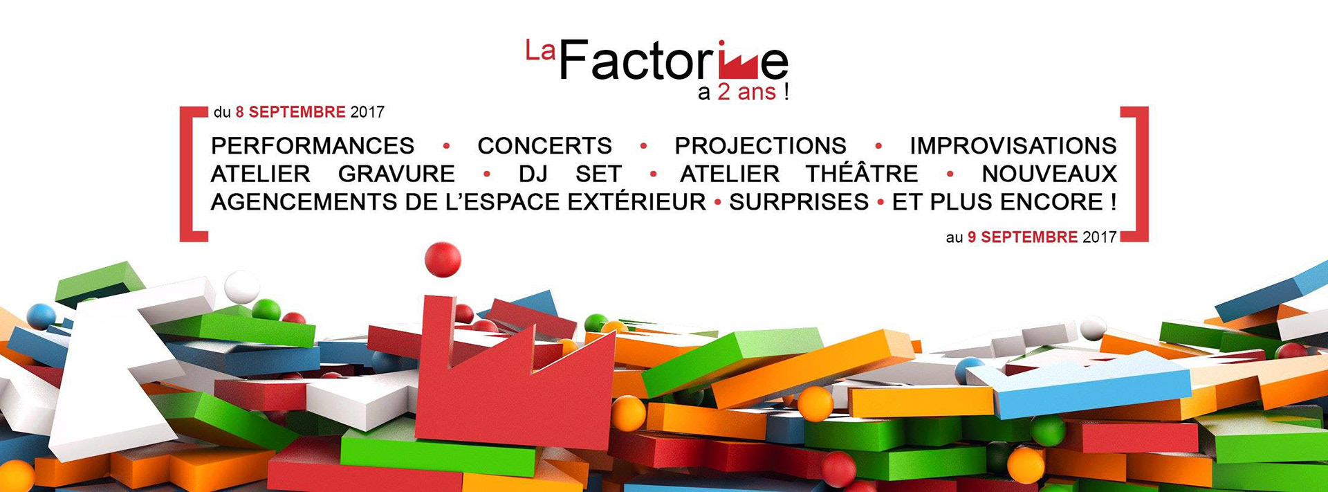 Bandeau de la Factorine a 2 Ans, 2017
