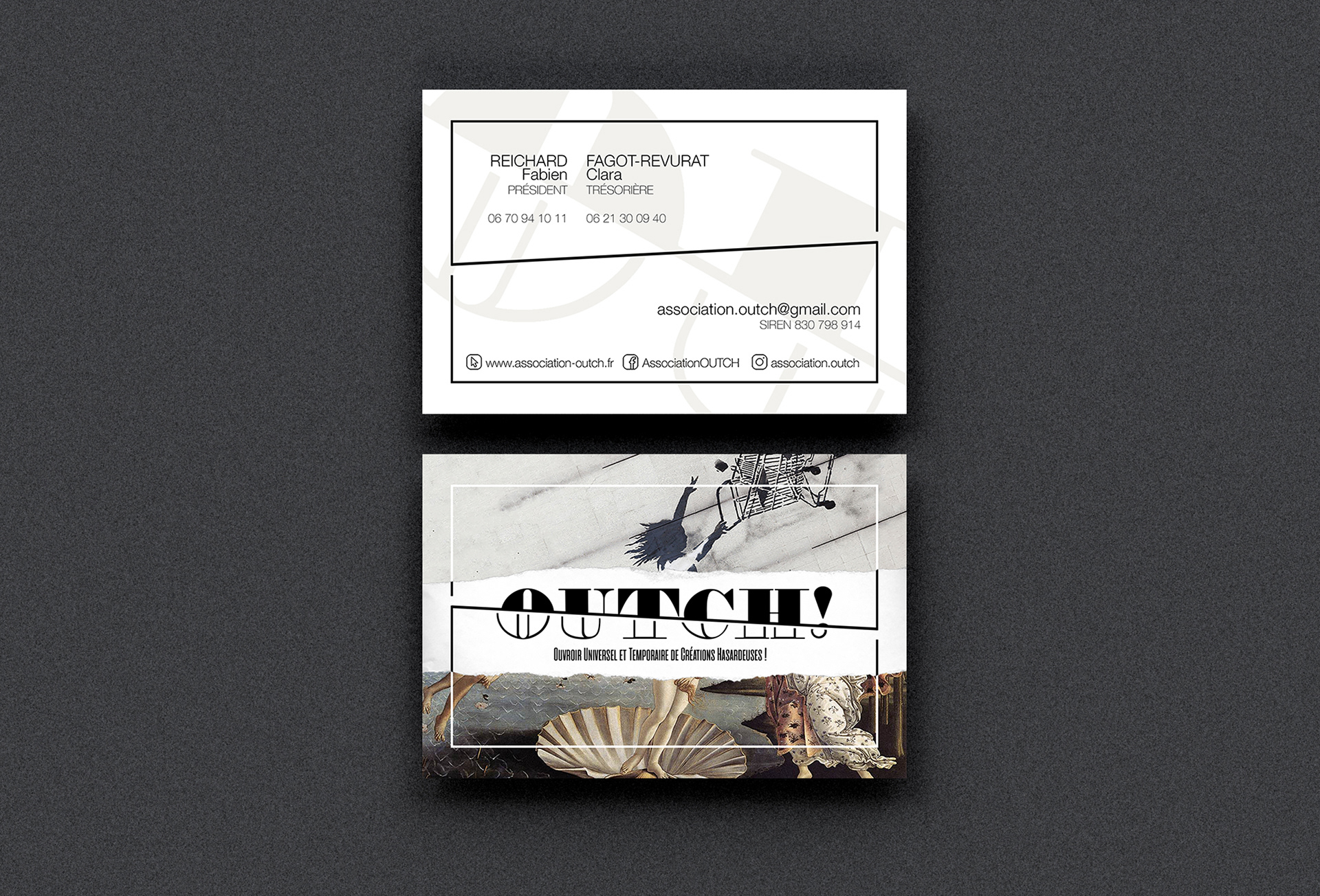Carte de Visite 2 de OUTCH!, 2018