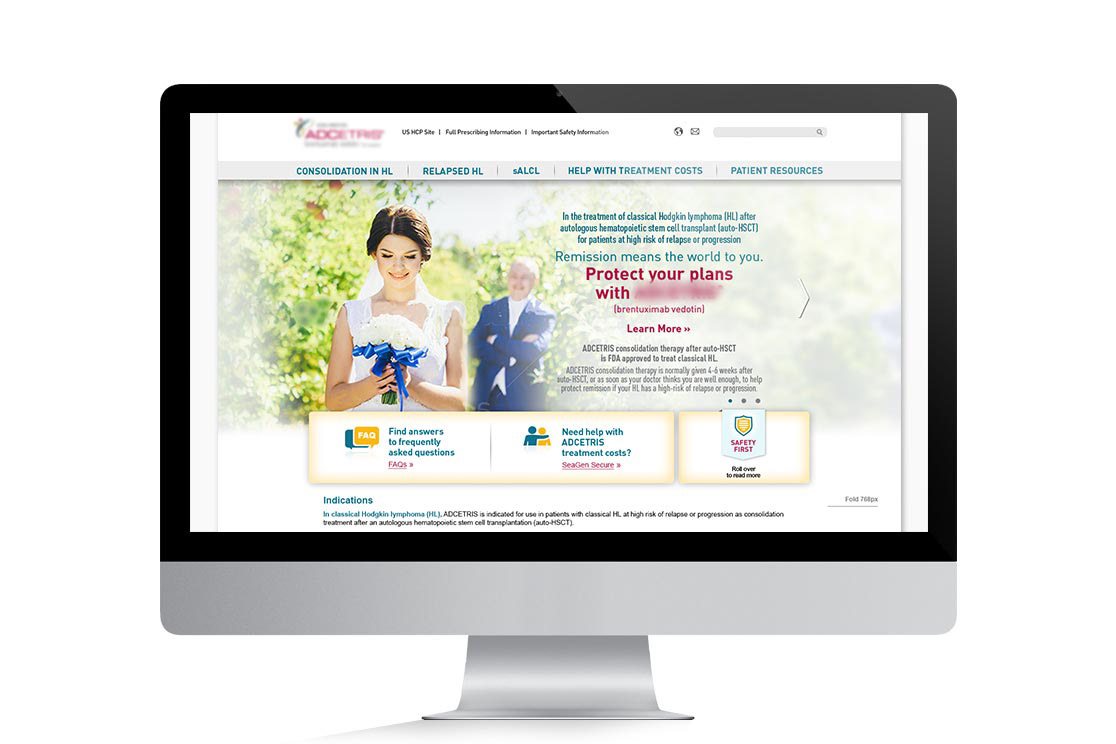 Adcetris - Website redesign