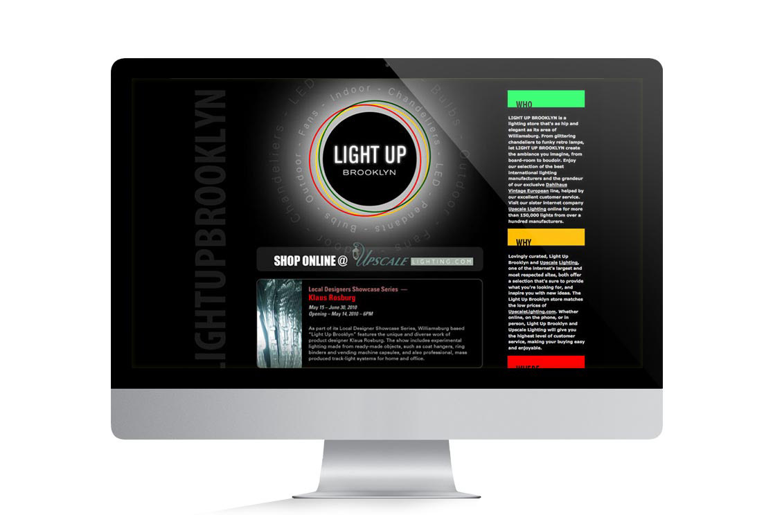 LightUp Brooklyn - Website design