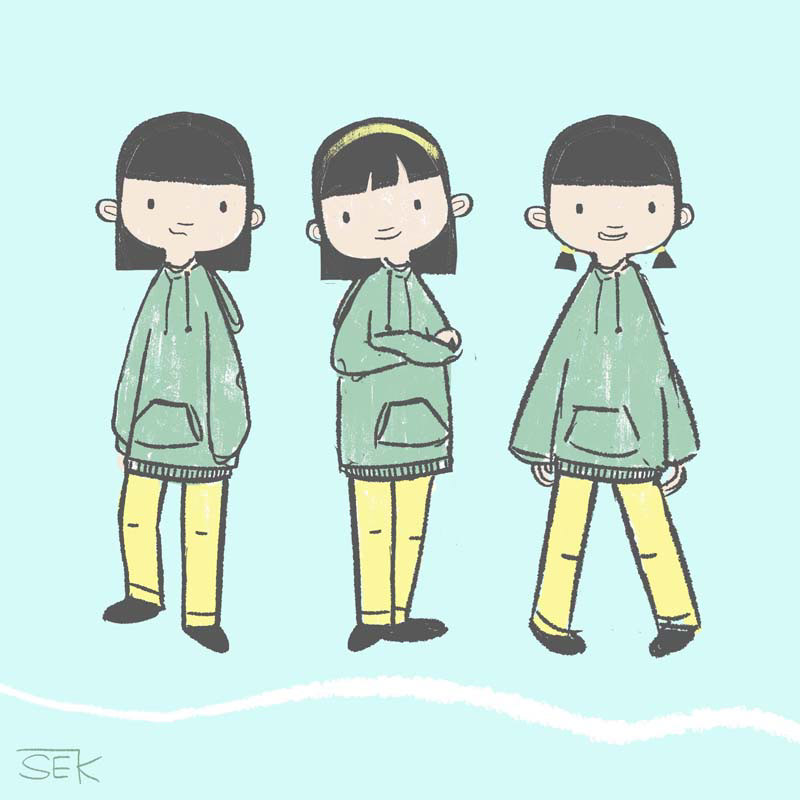 Girl in Green