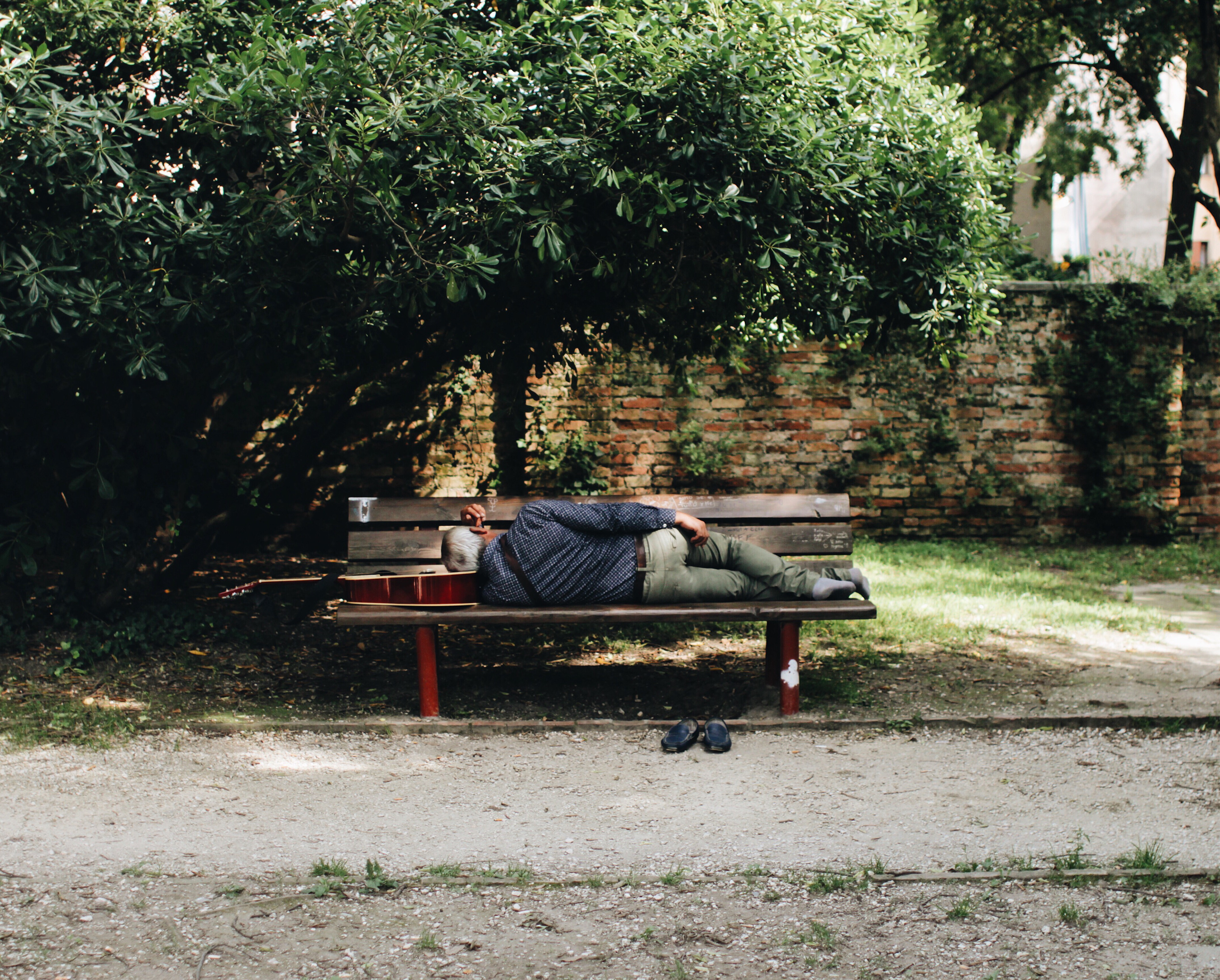 peaceful hidden park in venice