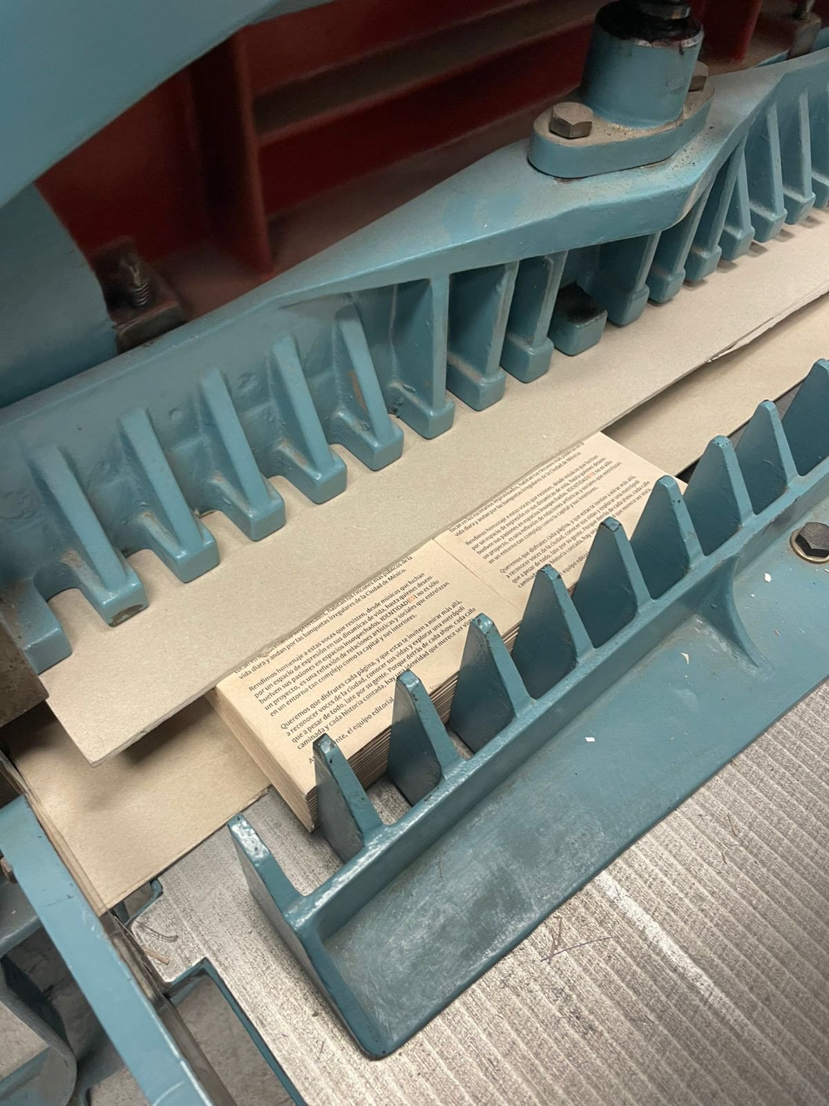 Posprensa de materiales