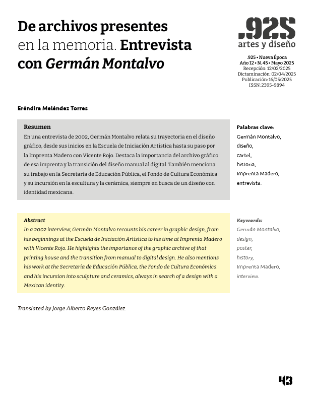 Nuevo diseño de la revista. Por Sebastián Vigueras
