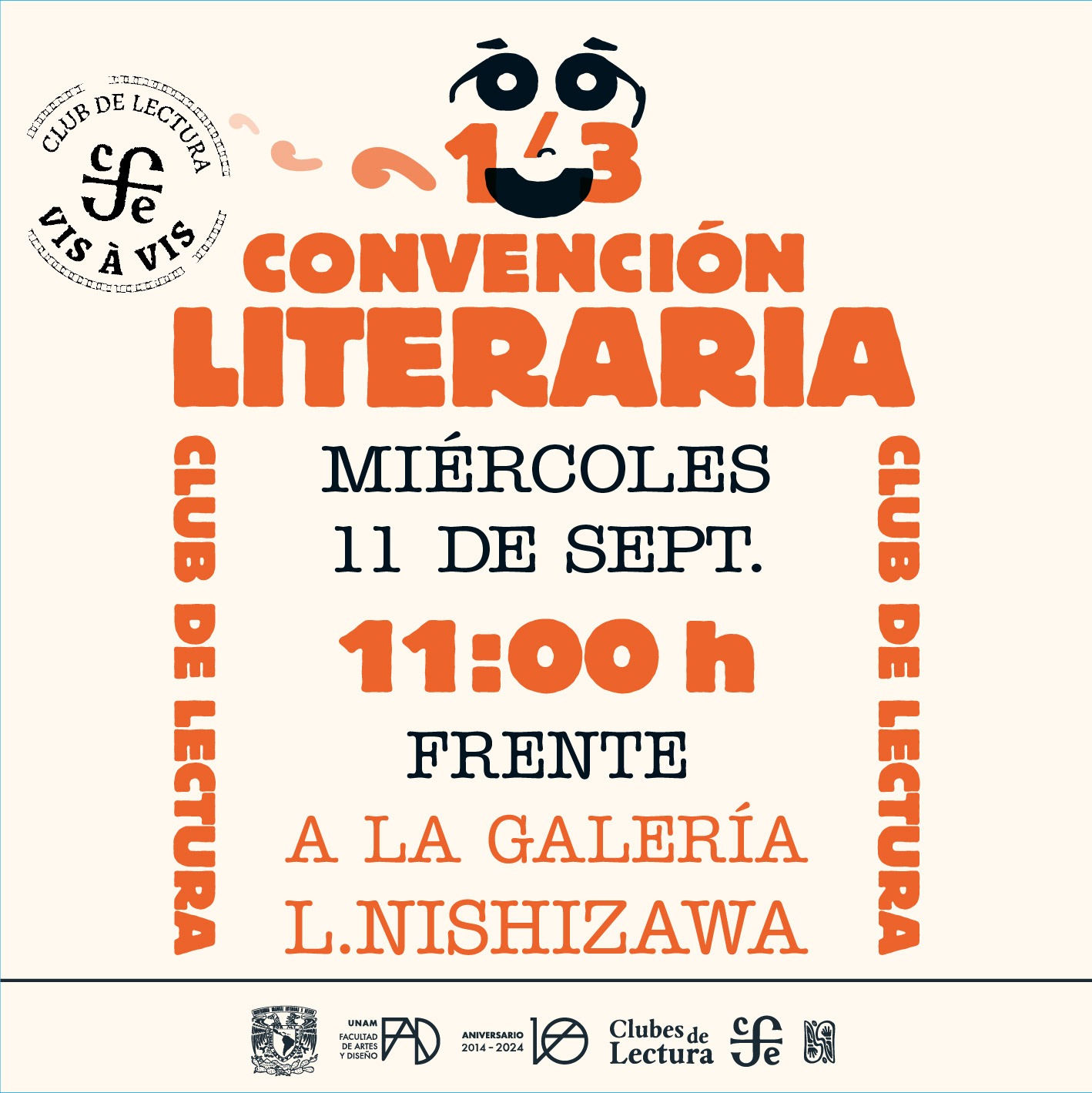 Muestras y mockups de una convención literaria