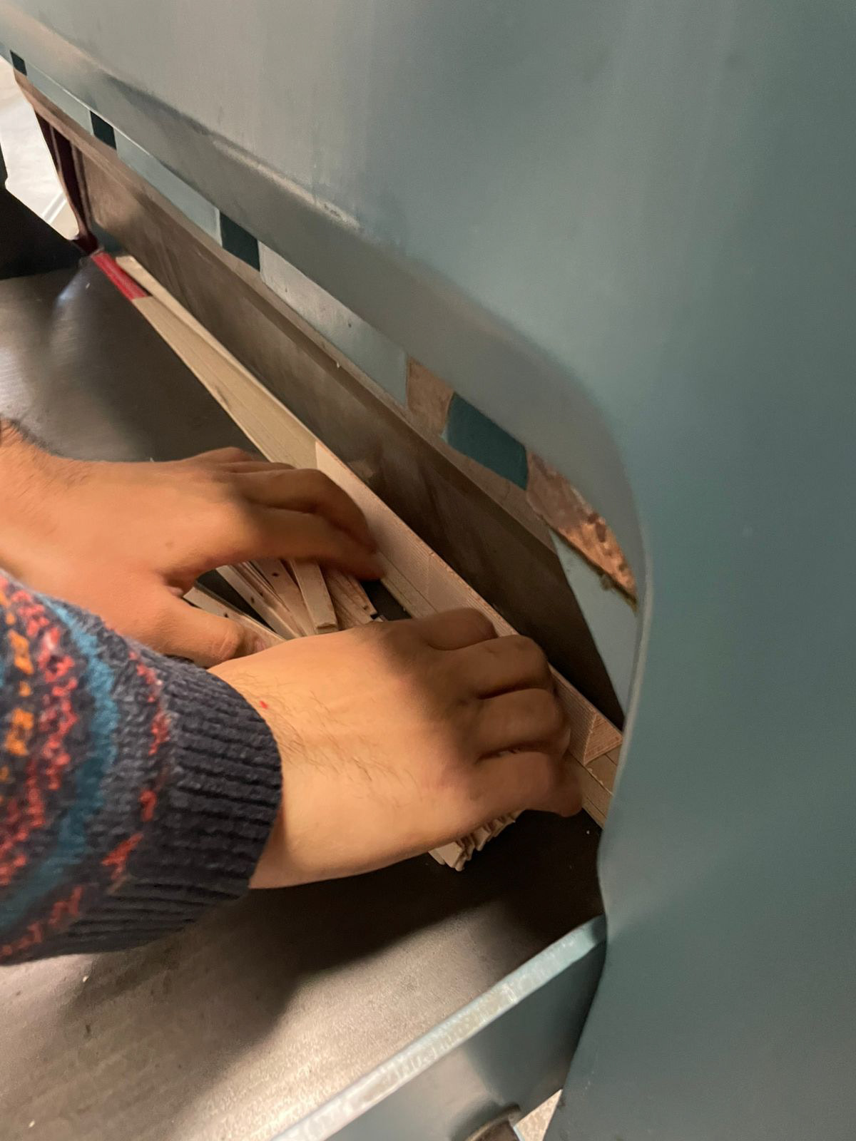 Posprensa de materiales