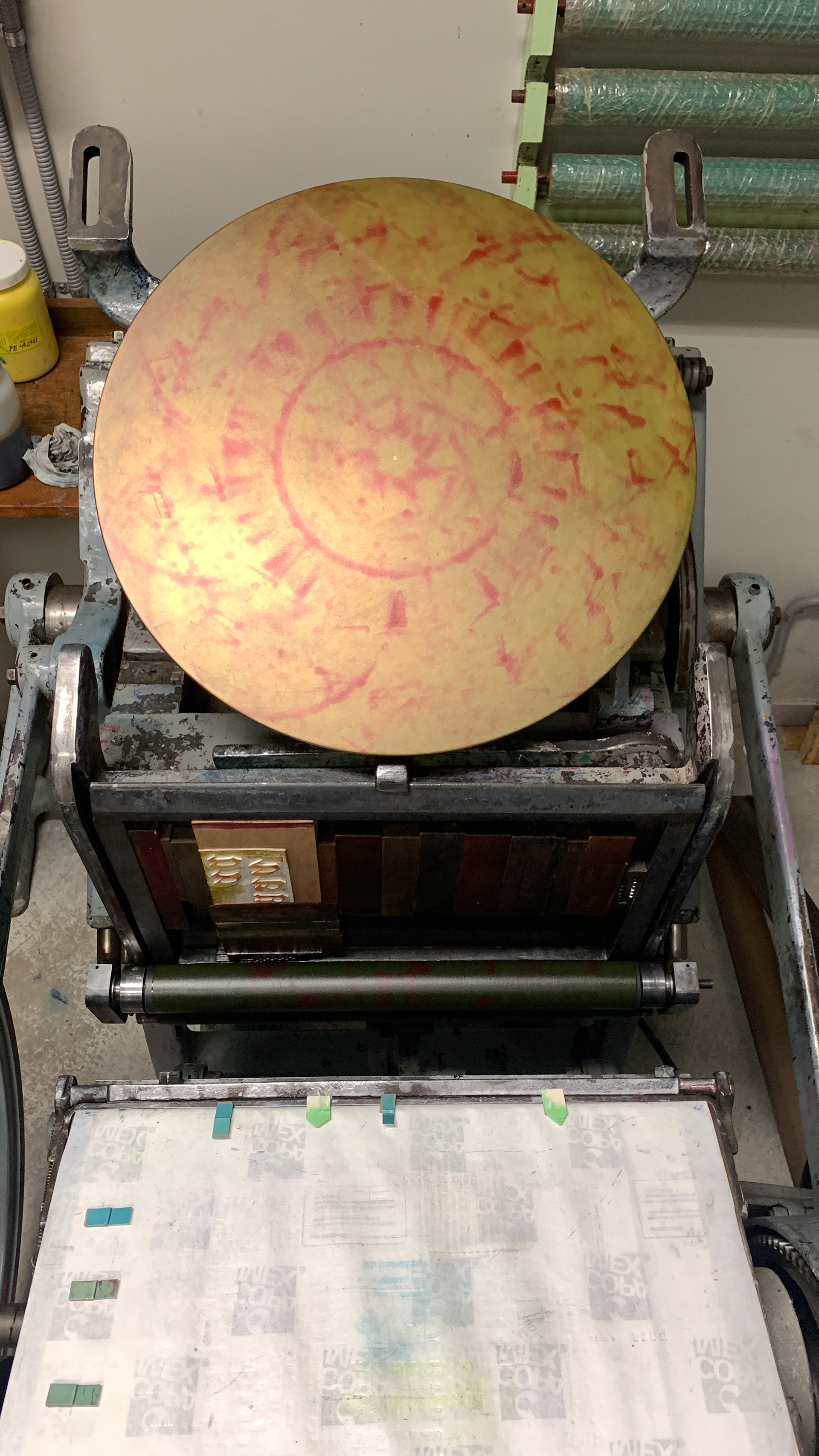 Minerva con tinta en platina