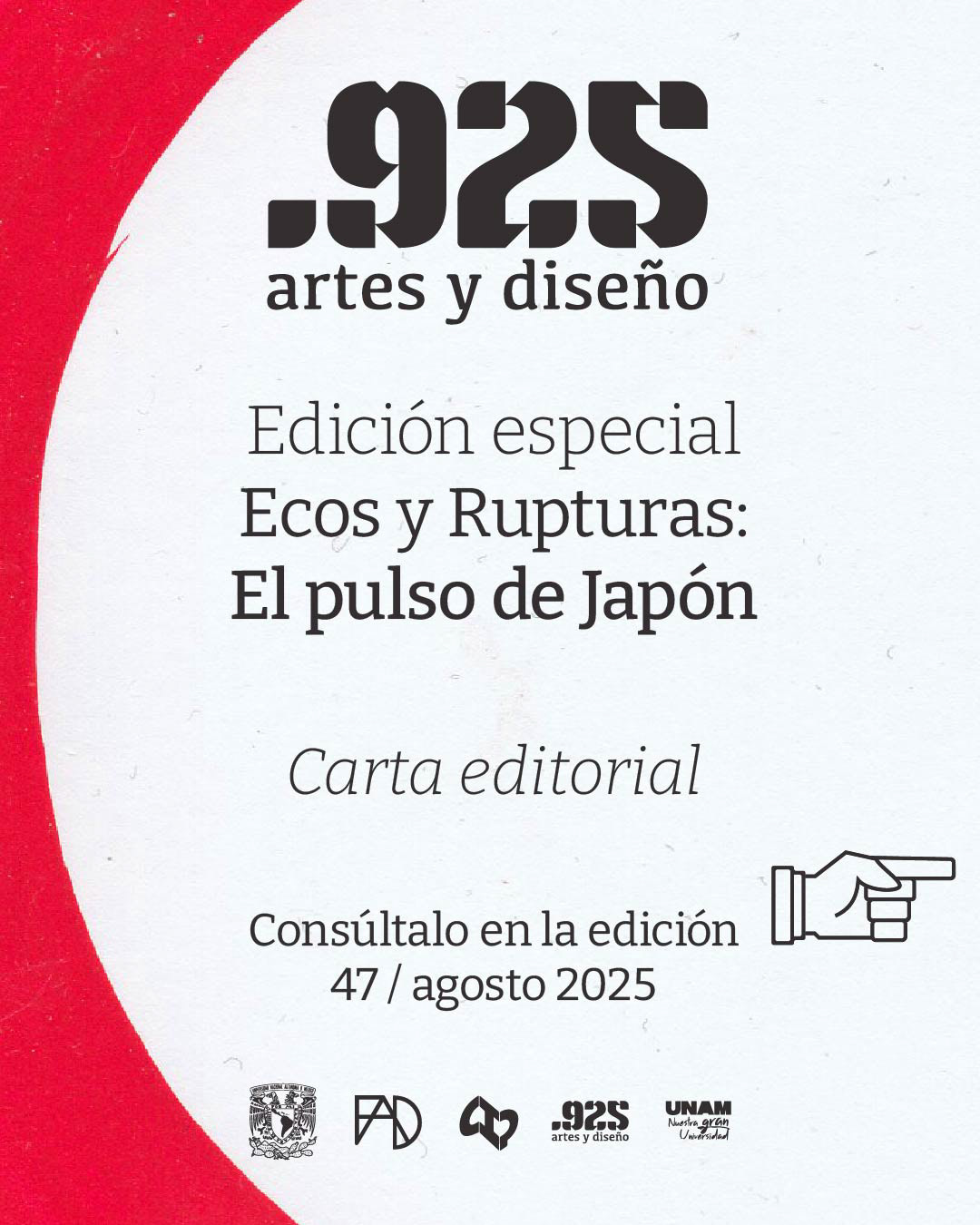 Bumper para RRSS - Carta editorial