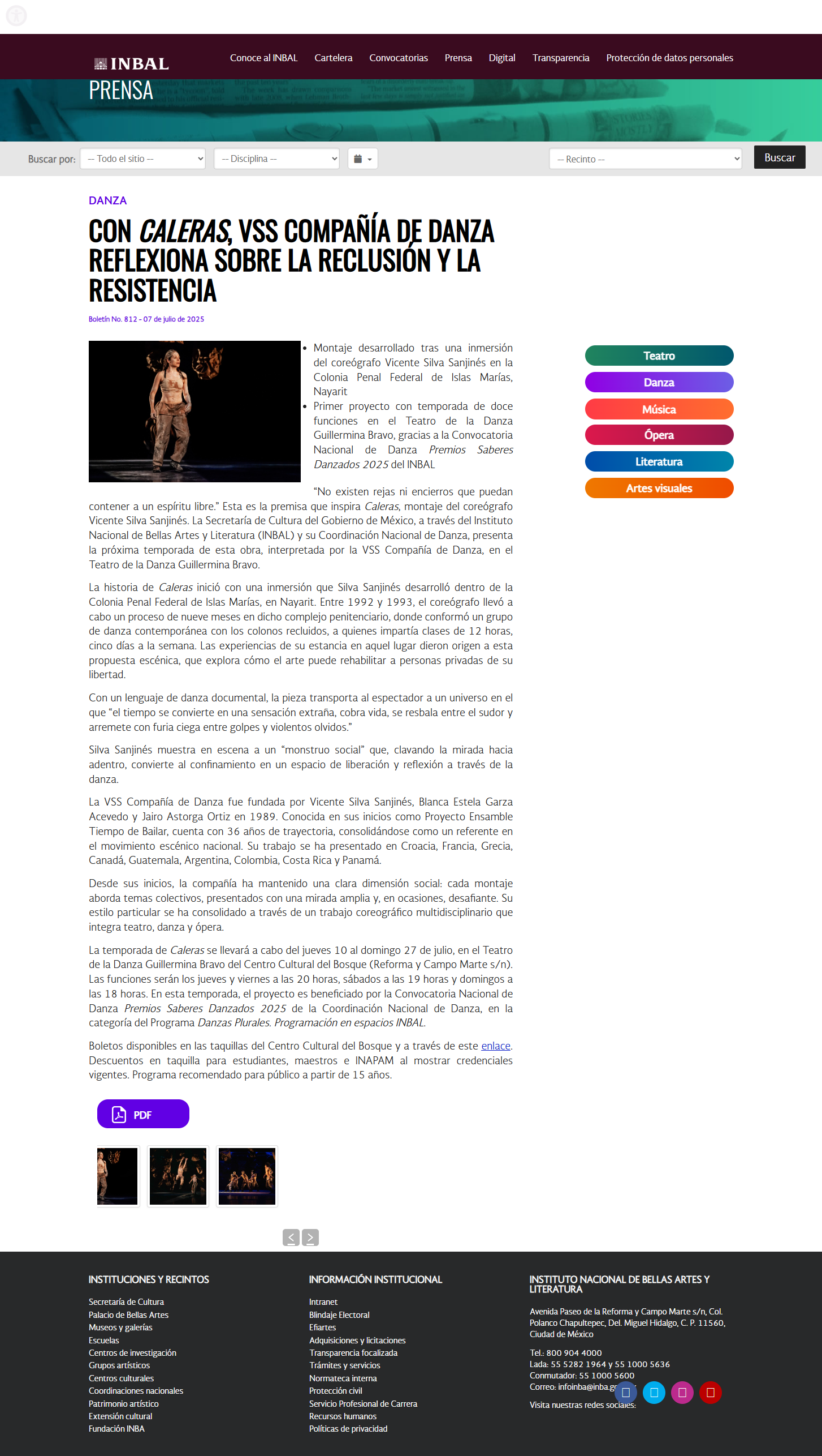 Nota informativa - Boletín No. 812 - Julio 2025