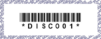 Diseño gráfico para discos de vinilo (código de barras)