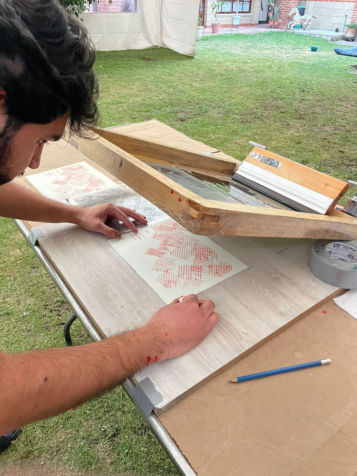 Proceso de impresión en serigrafía