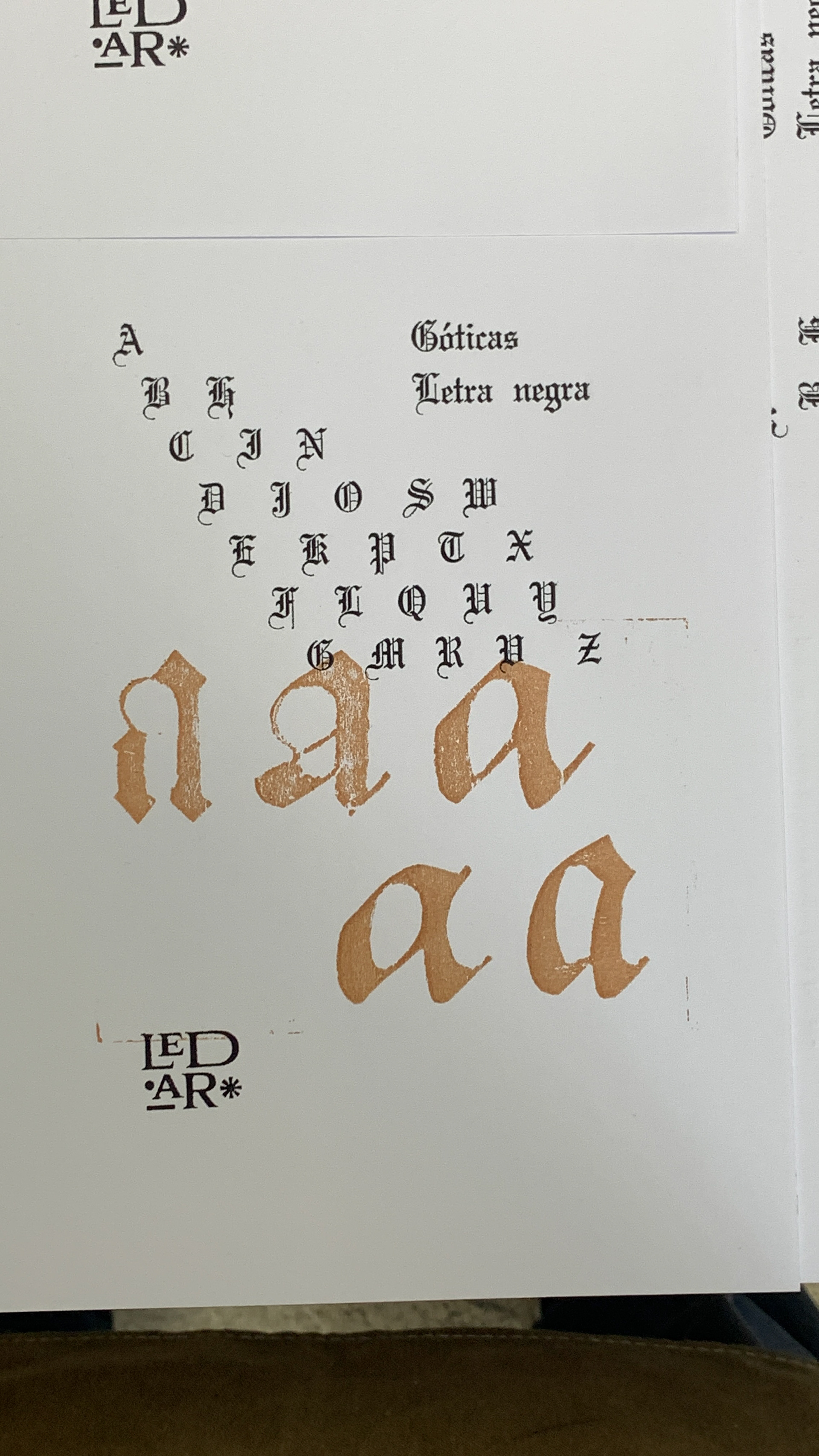 Armado del opúsculo