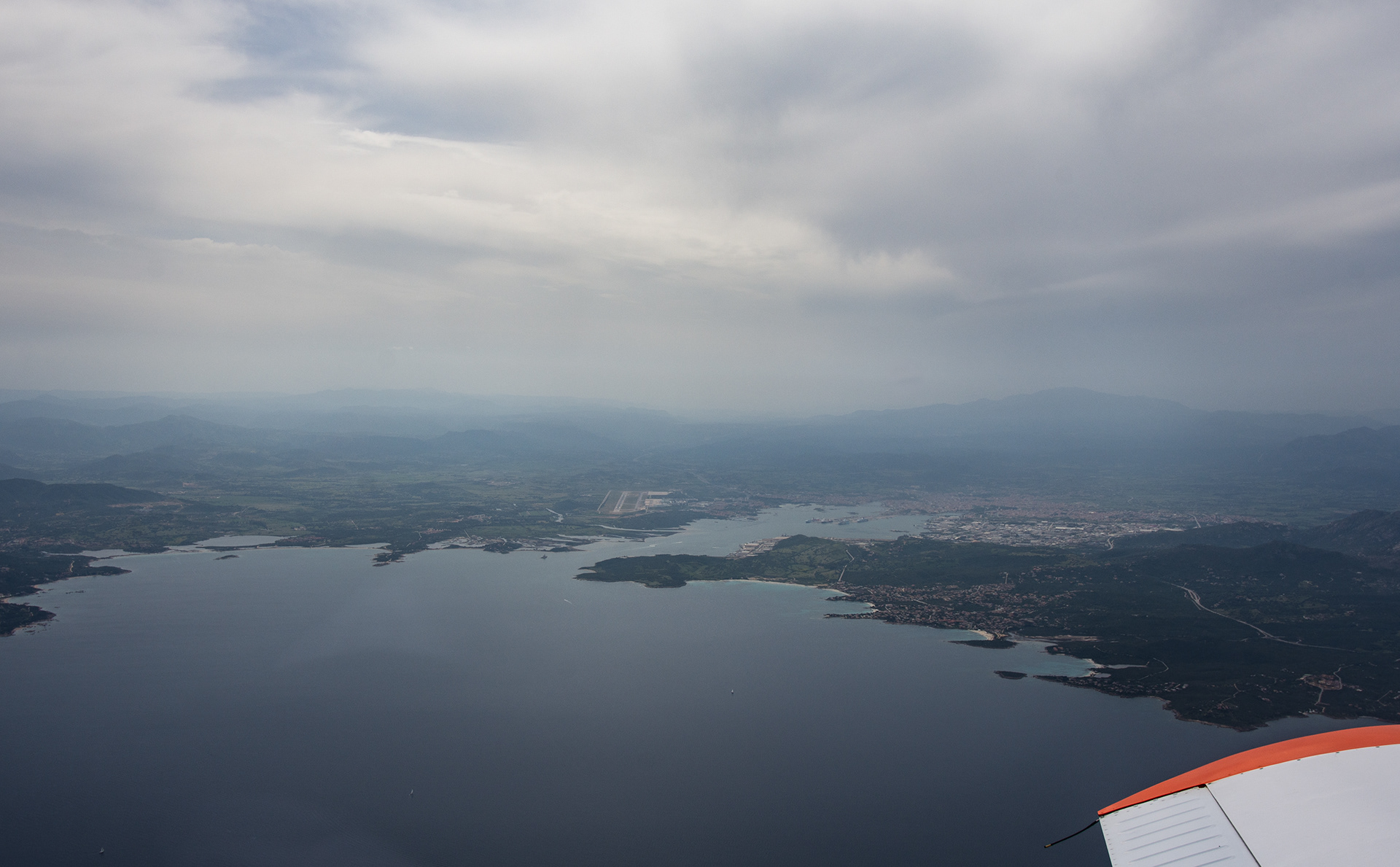 Left turn from Olbia towards Corsica