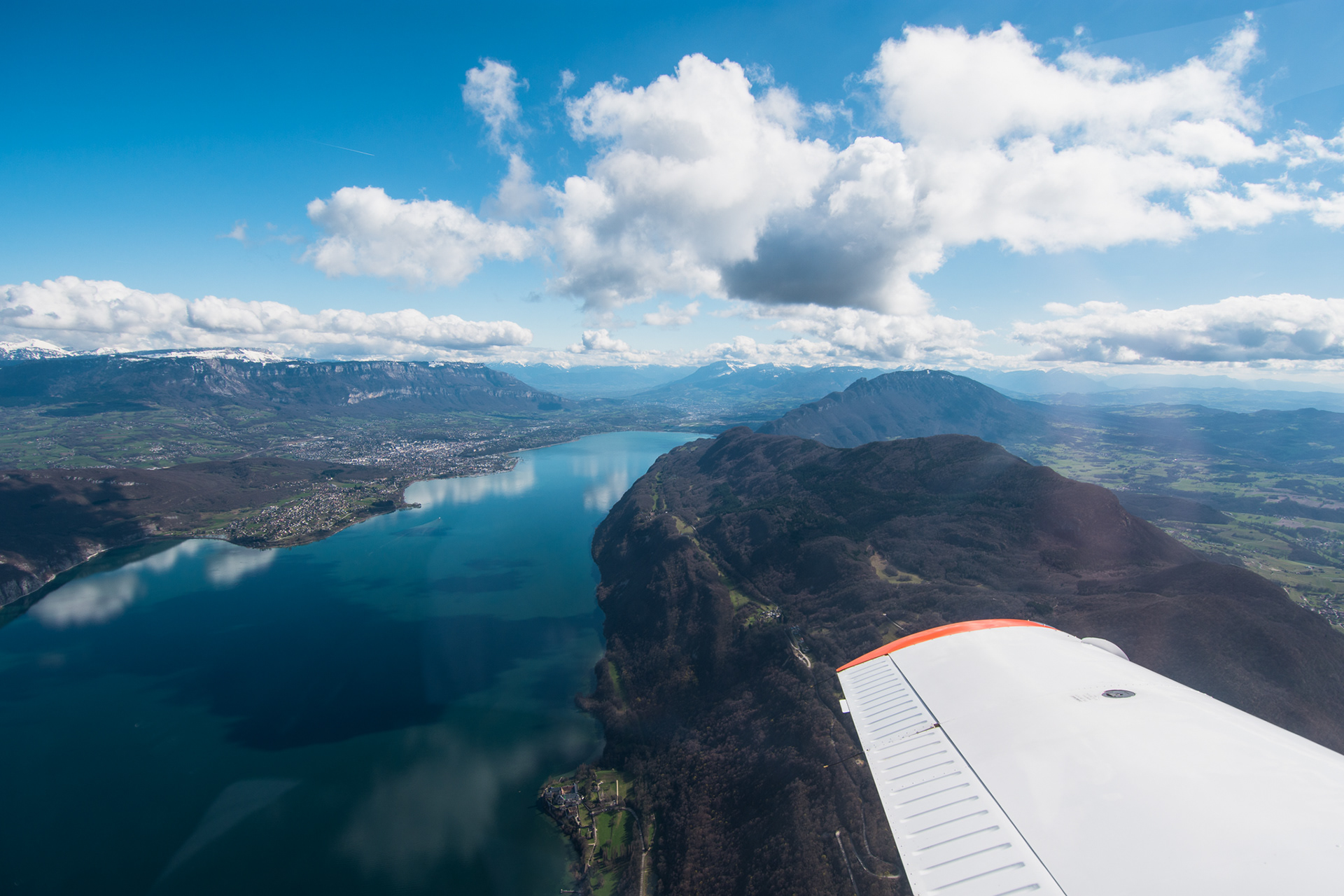Chambéry and the Bourget lake