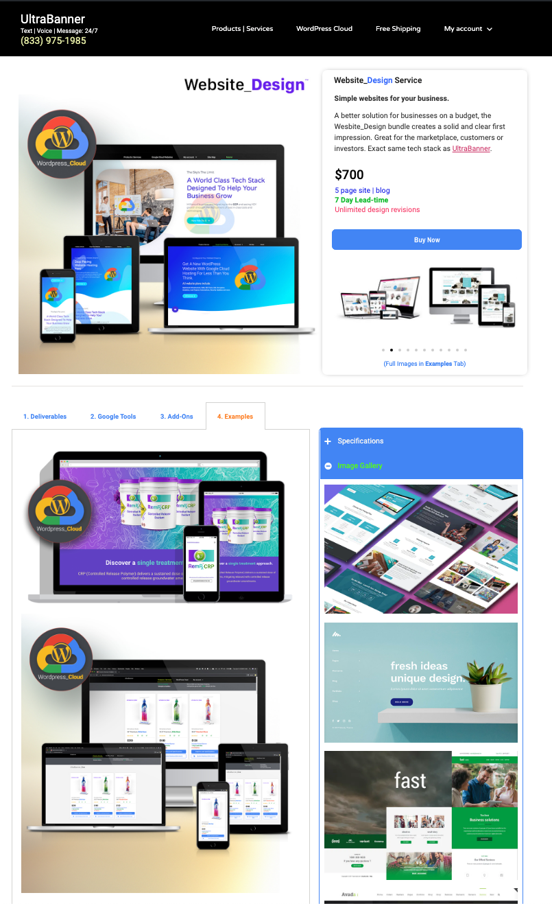 Website Design:  Custom Design Wordpress Website Creative Image and Style board HTML/CSS Style Guide Stock Photos Three Banner Designs in a Page Slider Hover Effects Unlimited Revision