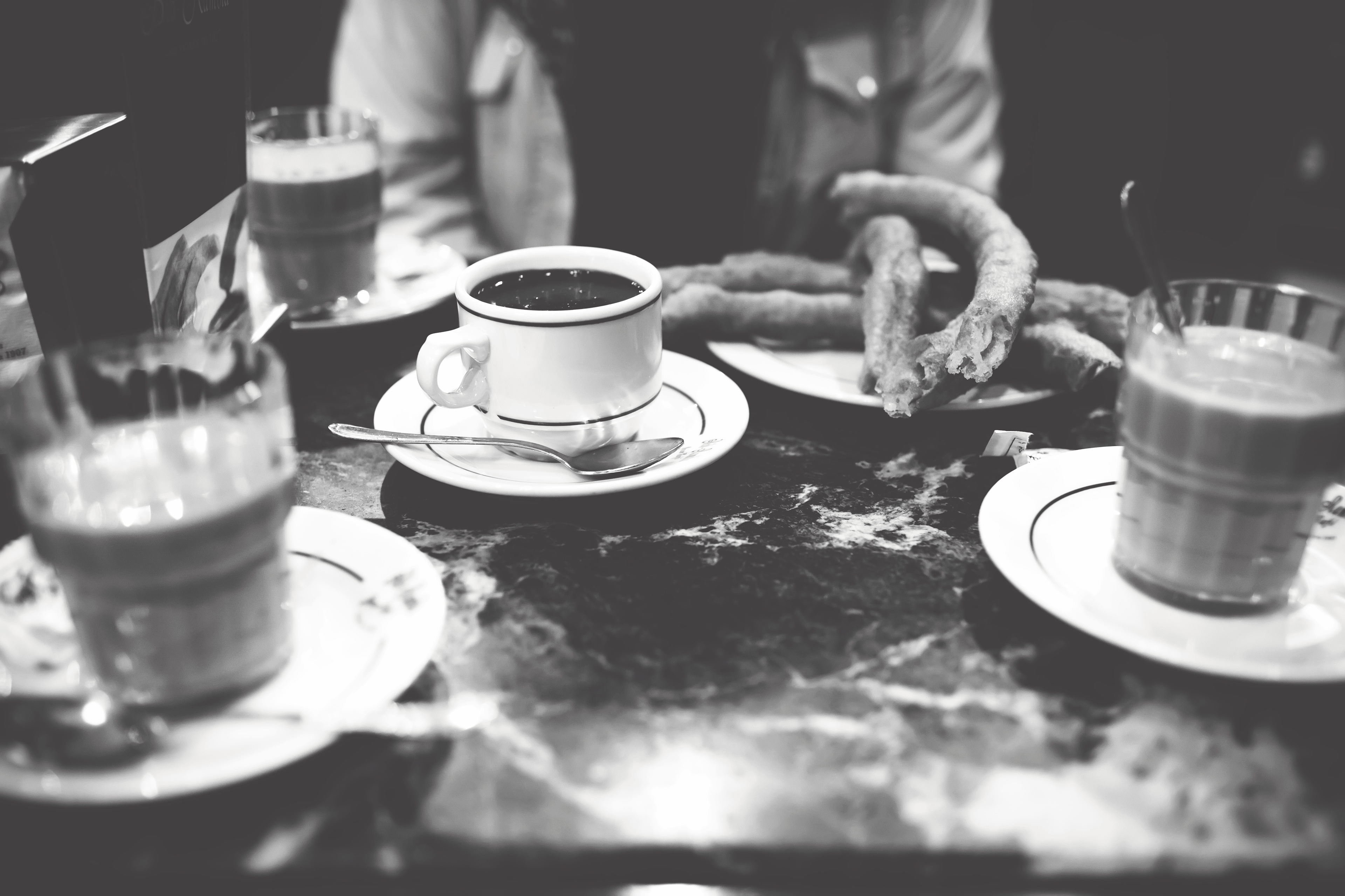 Churros con chocolate in Spain