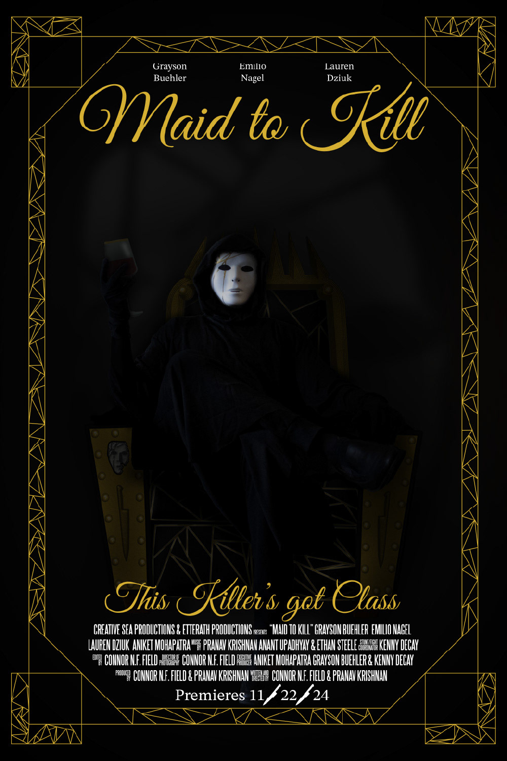 'Maid to Kill' (2024) | Official Key Art