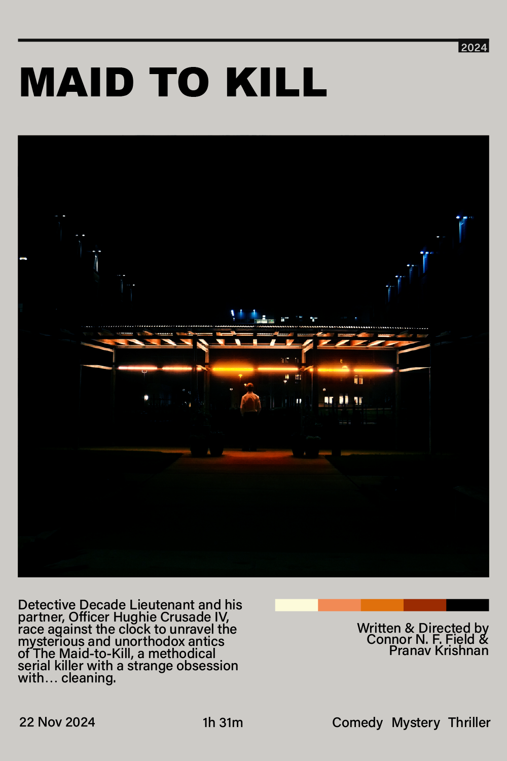'Maid to Kill' (2024) | Pantone Poster