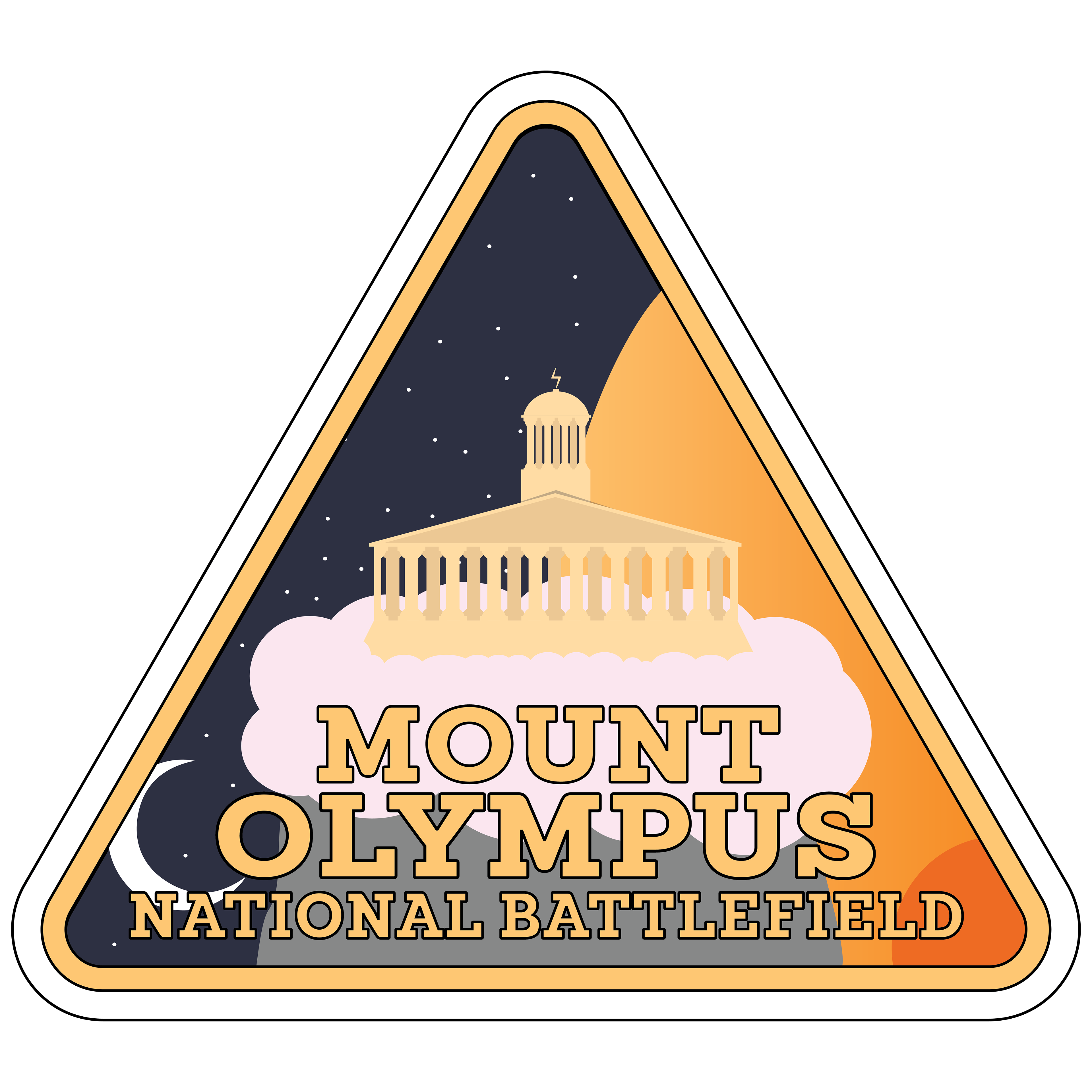 Mount Olympus National Battlefield Sticker