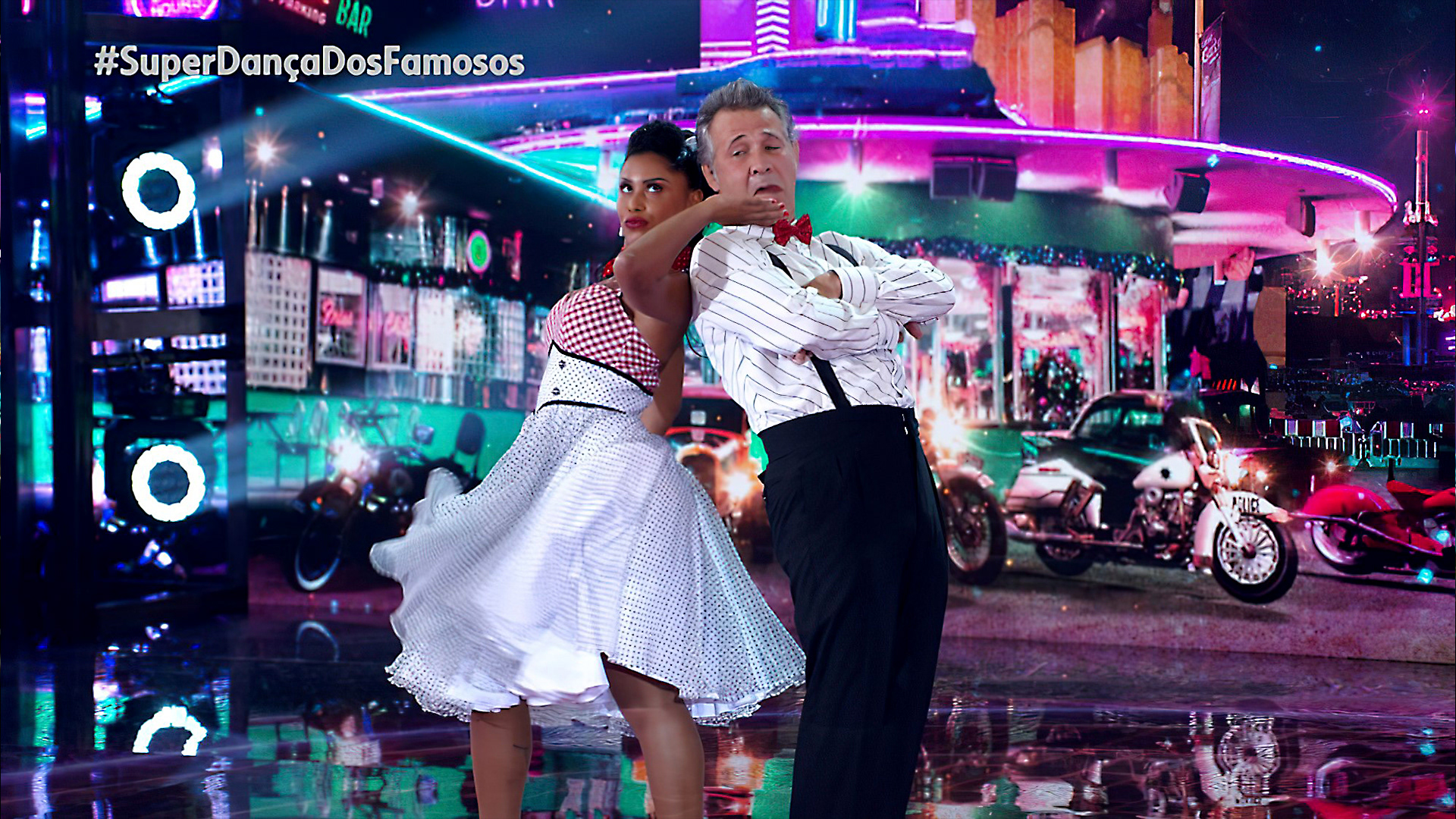 Nelson Freitas e Paula Santos dançam ROCK no Super Dança dos Famosos 2021